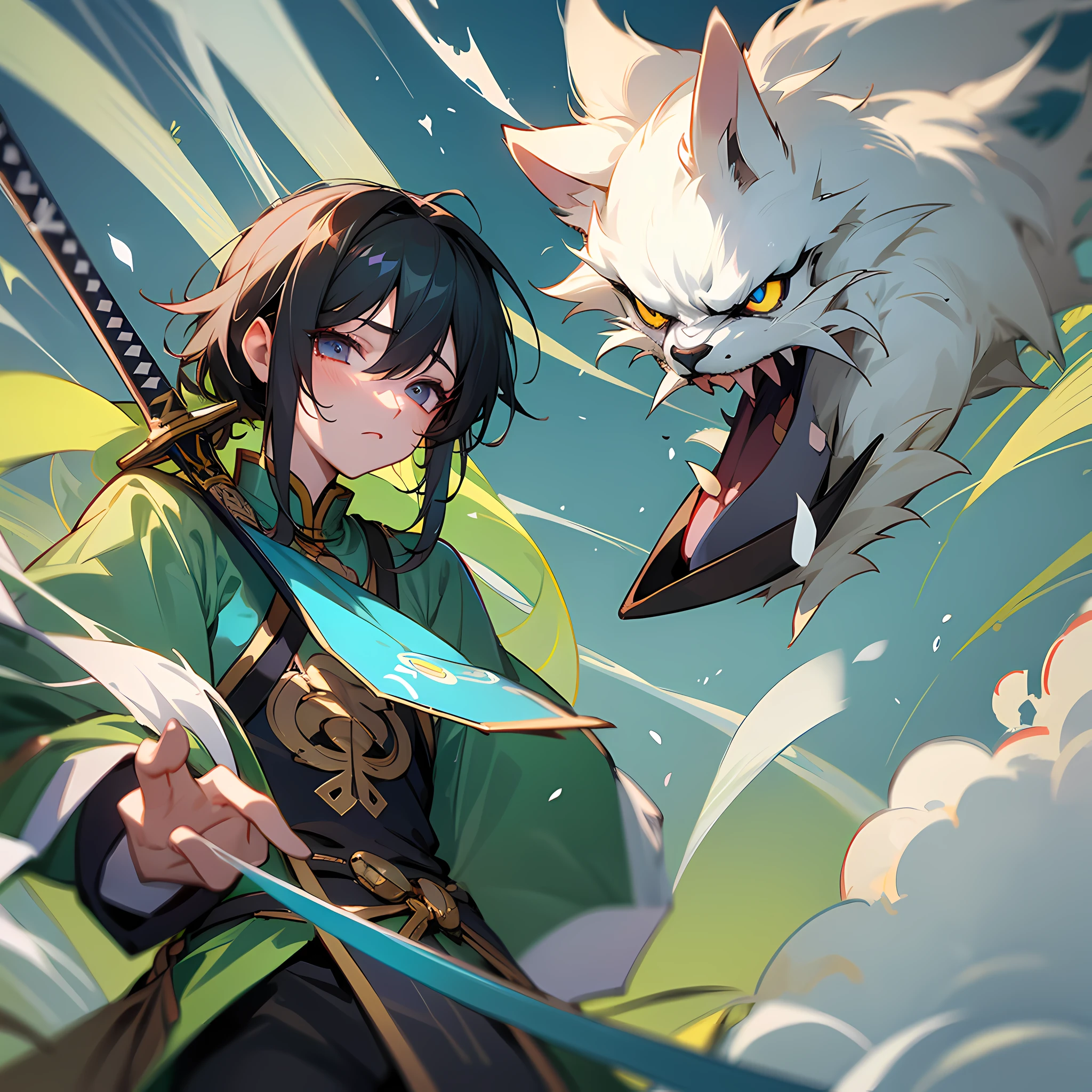 Mu Xiao's body sat up abruptly, and he opened a pair of eyes that were as cold as a sword --auto --s2