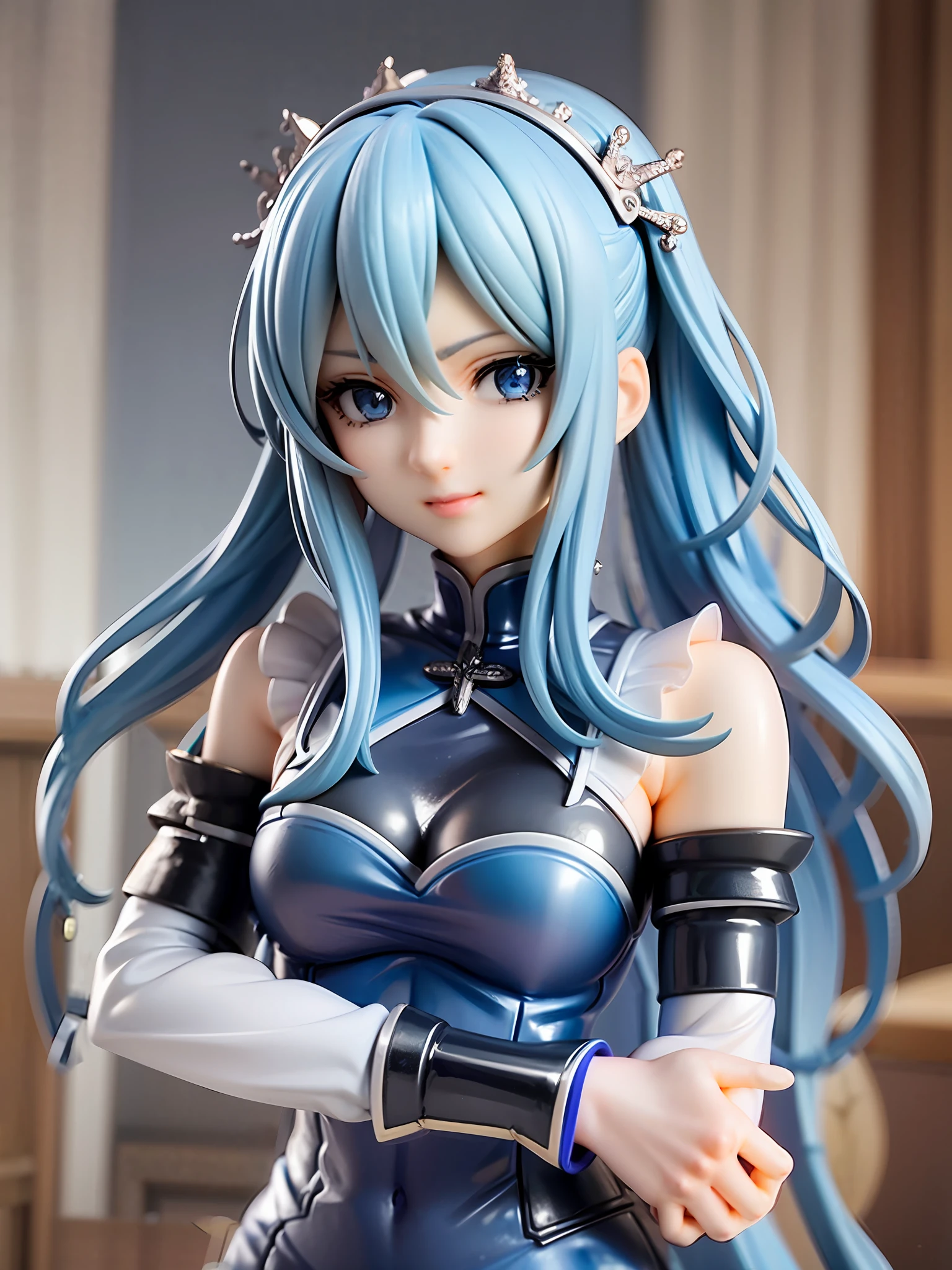 anime character dressed in blue and white dress with blue hair, artoria pendragon, fate / stay night, anime style like fate/stay night, fate stay night, fate grand order, visual novel sprite, female protagonist 👀 :8, fate zero, fate/zero, ufotable art style, beatrice blue, cushart krenz key art feminine