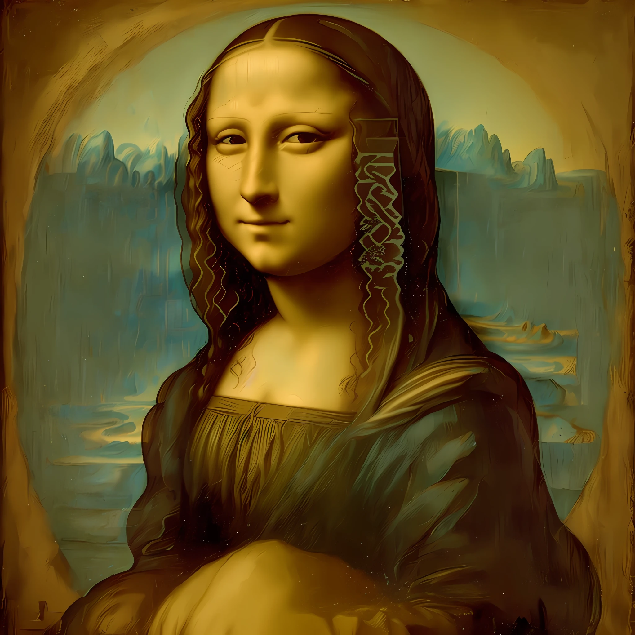 Mona Lisa's crying seemed to be crying --auto --s2