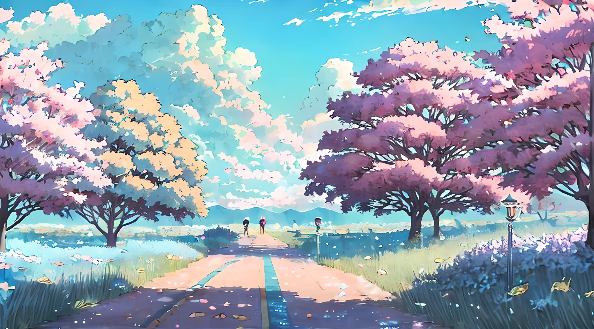 (Best quality),(masterpiece),(ultra detailed),(high detailed),(extremely detailed),Dreamy Anime Weather Sceneries of Pastel Colors
