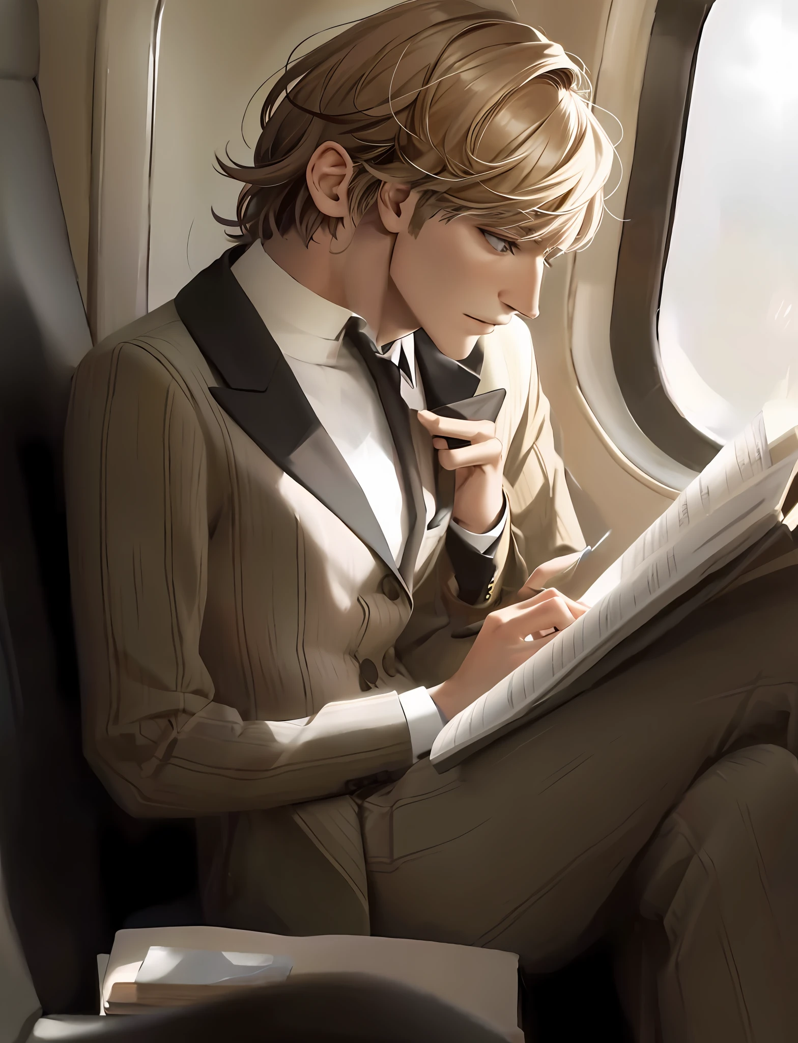 The hair is shorter, about 8 cm, and there is no doubt that it is a boy