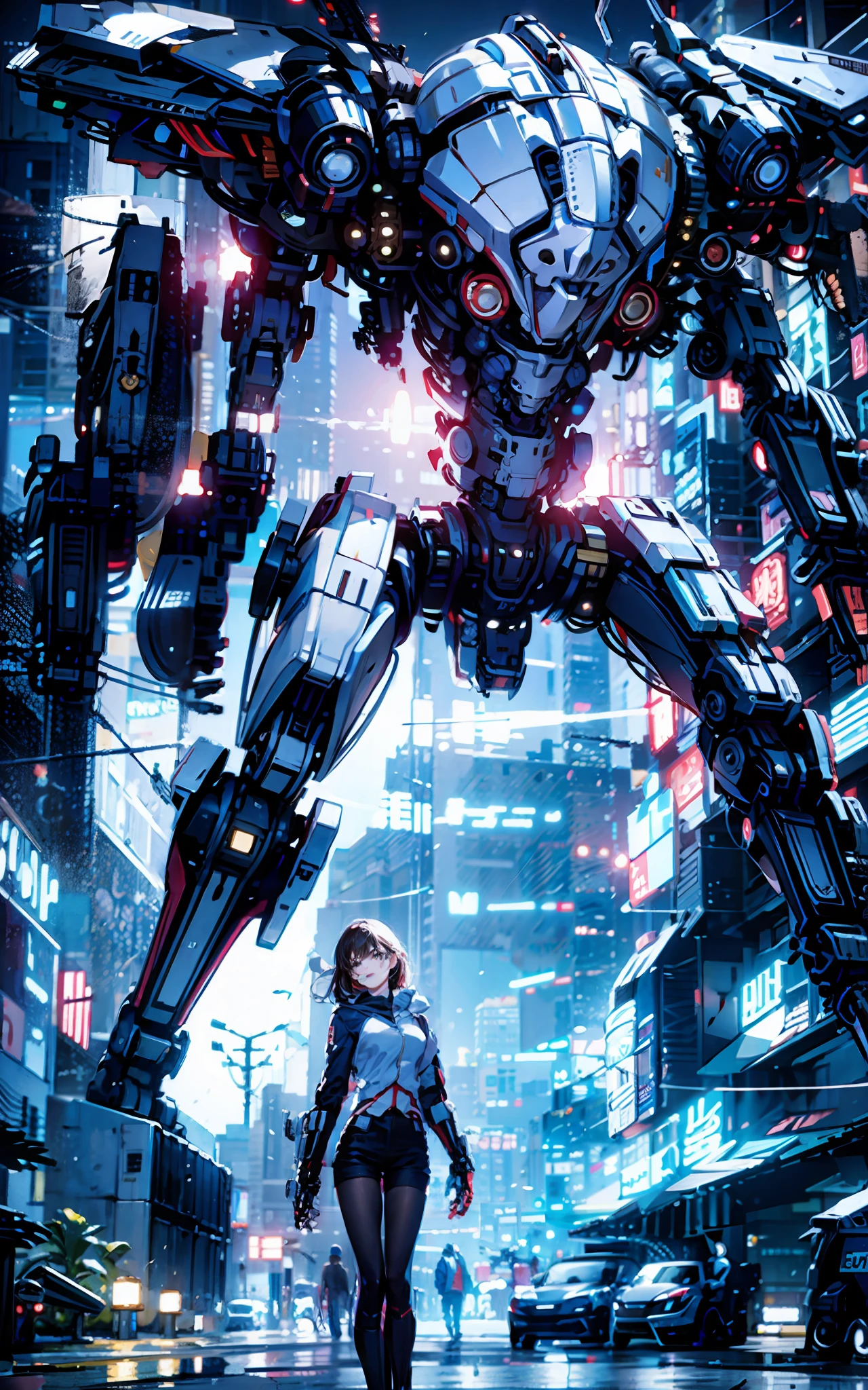 Giant bipedal robot standing