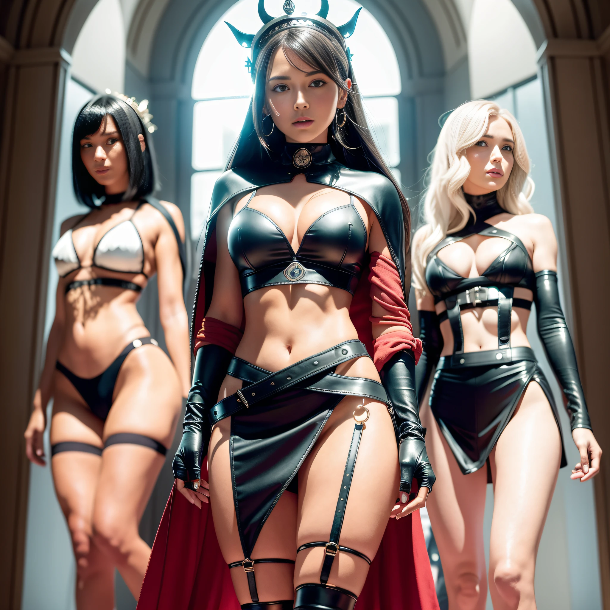 Fututiste Scene "Star Wars" Ship Diplomatic Conceptual Glamorous 3 females pure key aesthetic "Heavy Metal" lower:1.3 close:1.3 fire-follets Will-o'-the-wisp "luis Royo" dazzling walk slow motion playing Cosplay "Princess Laia":1.3 "Daisy Ridley":1.3 "Nathalie Portman":1.3 Baroque jacket 38years Light luminescence ultra pro-photorealistic optimal detail qualities precise details:1.3 DSLRs max resolution perfection improved graduated Octane rendered UHD XT3 16K DSLR HDR UnrealEngine5 Analog Real Shadows:1.3 3DCG Saturated Sharpness Body:1.3 Faces:1.3 Effects Cheekbones Embarrassed Lazulite Beautiful:1.3 Eyes:1.3 Opal Turquoise Open Mouth Teeth Obvious Smiles Dark Hairstyles Short Bangs:1.3 Ecstatic:1.0.1 Fixed Floating Jacket Symmetrical Body Athlete Oiling Eccentric Cape Levitating Shoulders Off:1.0.1 White Shirts Lace Clavicles Papillotes Proportion Corsait Navy Thick Leathers Doors:1.3 Varied breasts Pointed:1.3 Satin Felt Supports bikini skirt:1.3 voluminous fringes matching bristles loose swinging spinels navel:1.3 depths:1.3 revealing pubis scarlet pubis-hairy obvious covered:1.3 underwear waist chastity belt silver adorned padlock Gold thick thighs legs garters bulky stainless steel boots gothic decorated onyx ruby DoF equirectangular 360 background:1.3 Cargo mannequins "Mandalorian" dramatic supports fully dressed armor heavy chrome metallic covered flat bands breaststrokes richly decorated brass:1,2 fullbodye Carbonites rune ornate Pearl embroidered plasma glyphs lava Tourmaline silver handle engravings lava incandescent invoking delicate Pets Unity Toys Crystalline familiar robot (EOS R6 135mm 1/1250s f/2.8 ISO400) Mechanized adaptable laser [(masterpiece 1,3) (Willi Baumeister:1.1) (John T. Biggers:1,2)::17 Alessandro Casagrande, Greg Rutkowski, Sally Mann Guweiz and James Jean tattoo CGSCOSITY (by Michelangelo)] Bruce Weber girls raw varied etc.