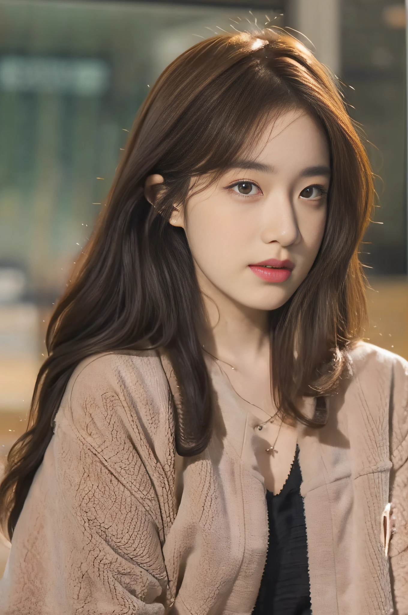Best quality, masterpiece, (fidelity: 1.2), 1 girl, brown hair, brown eyes, front view, detailed face, beautiful eyes