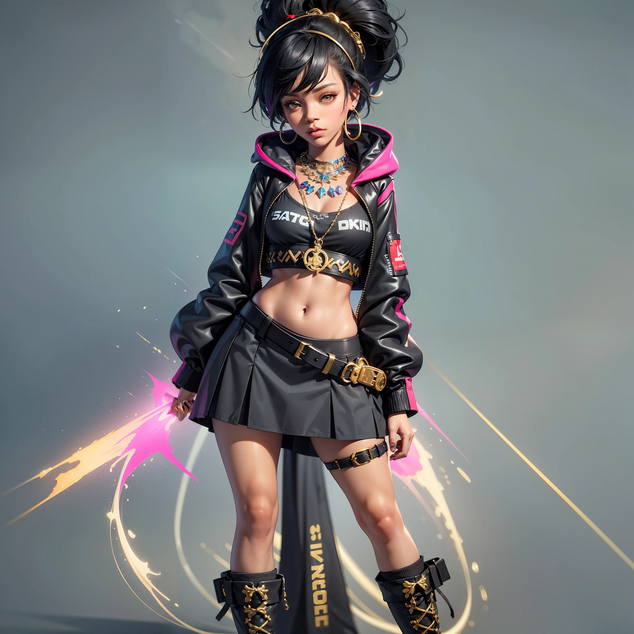 CBZBB, super cute black girl, colorful casual clothes, Rihanna chibbi, 'Moana', artstation, full body, soft lighting, very detailed, detailed background, intricate details, sharp focus, 3D CGI, Cycles Render, Artstation, CGSociety --auto --s2