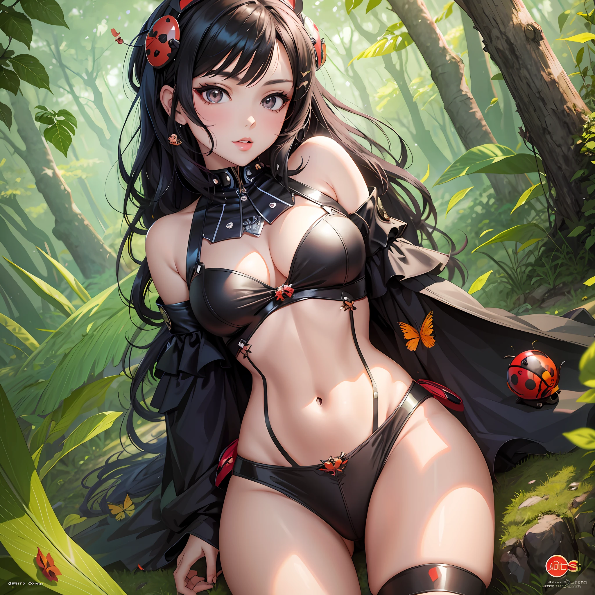 sexy woman in a black outfit posing in a forest, extremely detailed artgerm, ig model | artgerm, seductive anime girl, artgerm on artstation pixiv, style artgerm, artgerm. anime illustration, trending on cgstation, 2. 5 d cgi anime fantasy artwork, ! dream artgerm, in the style artgerm