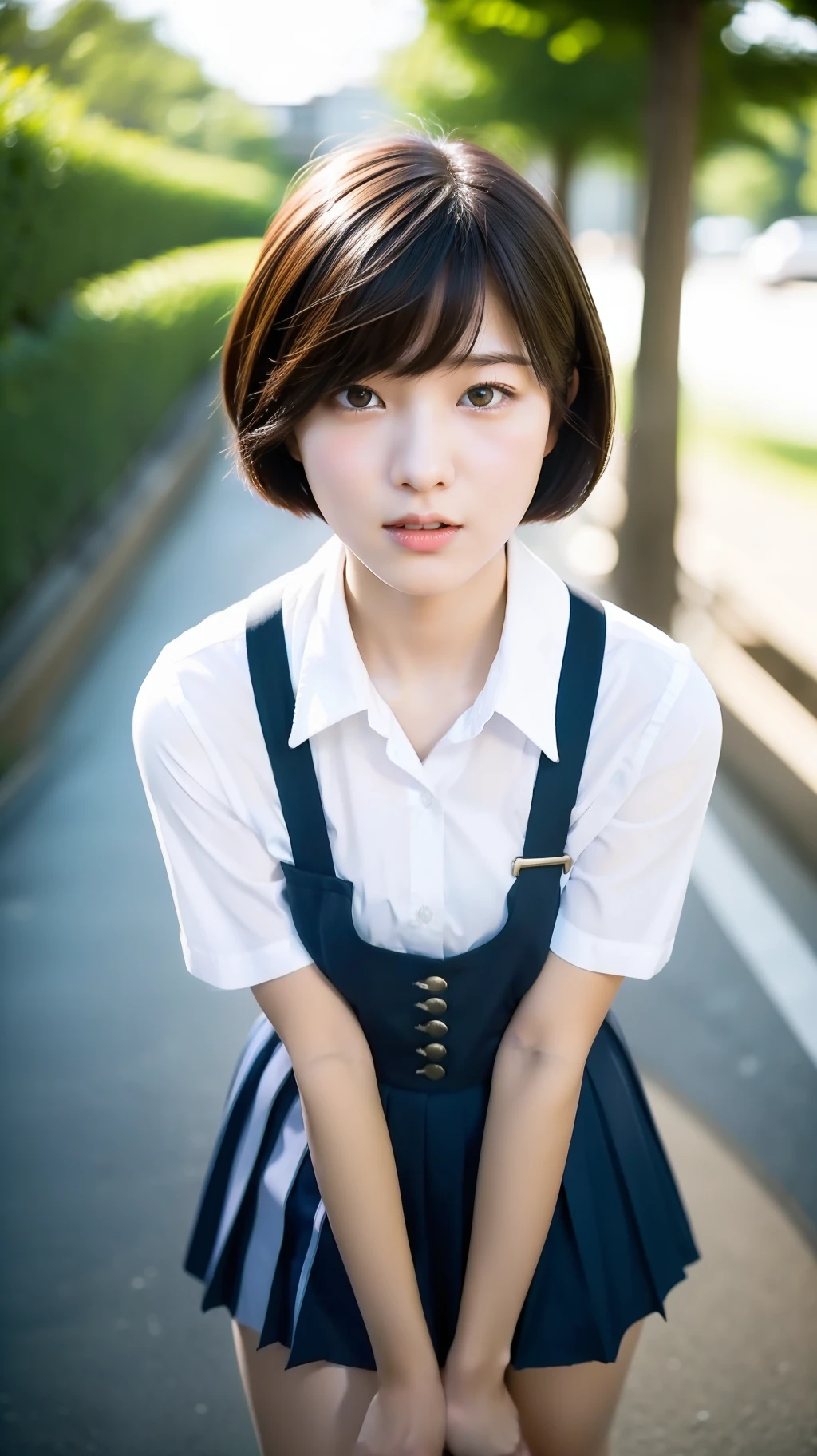 Short-cut high school girl with a sense of speed