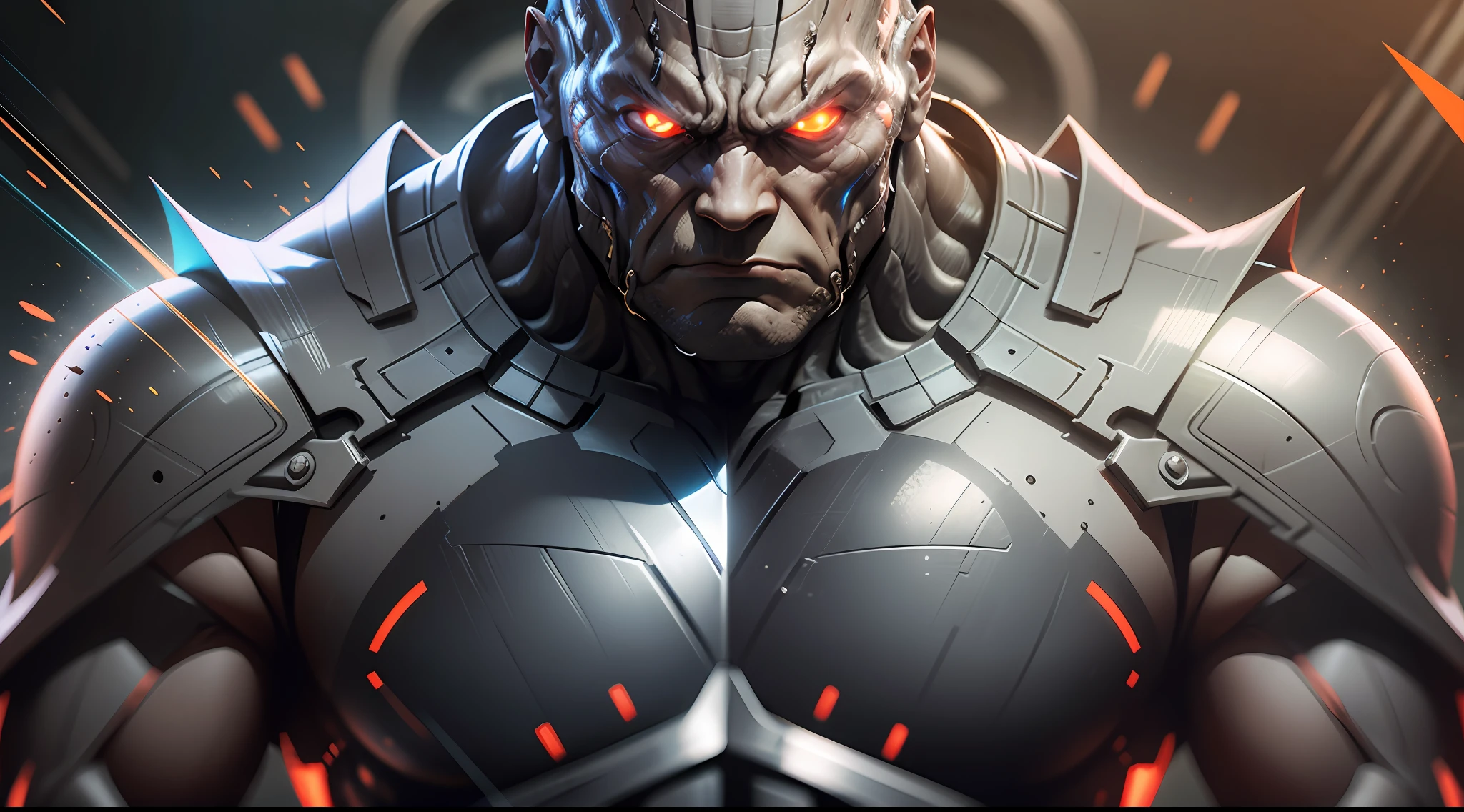 darkseid Ultra strong, full body, ultrarealistic, photorealistic, with angry expression in the eyes coming out laser ultrarealistic photorealistic --auto --s2