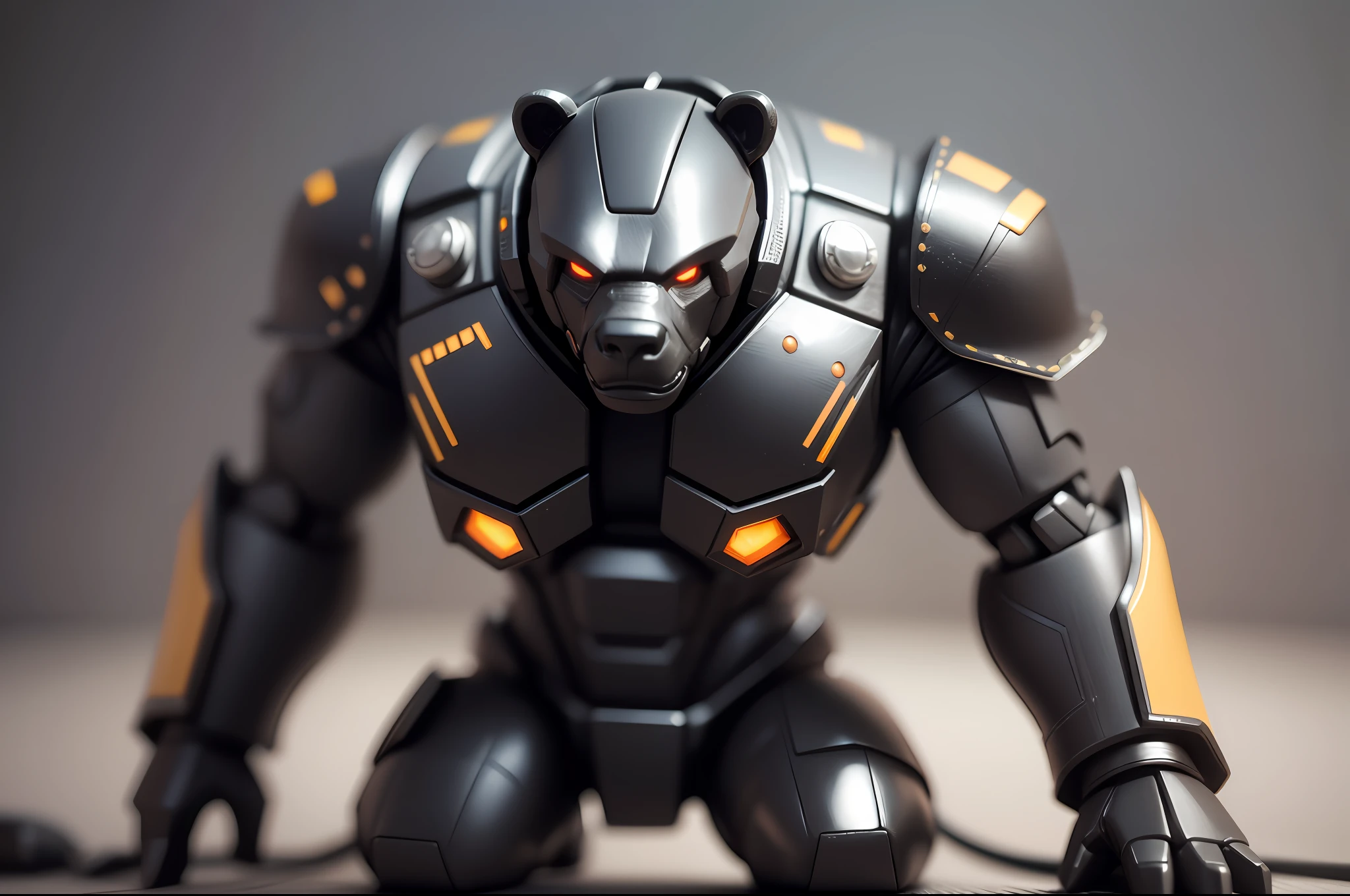 **3d miniature vinyl toy bear in leather clothing, destructive exploded isometric room, bottom angle view, 70s flare, side view, hyperrealistic, realistic lighting, diorama robots, octane render, macro photography, focus only on Cyborg Ape, unreal engine, overhead light, photorealistic, 8k, cinematic lighting, cinematic filter, hyperrealistic, unreal engine, light penumbra, Lighting dramatic, dark , 8k, movie character , 100mm lens, still film photography, shot with canon eos50D -- v3 - --auto --s2