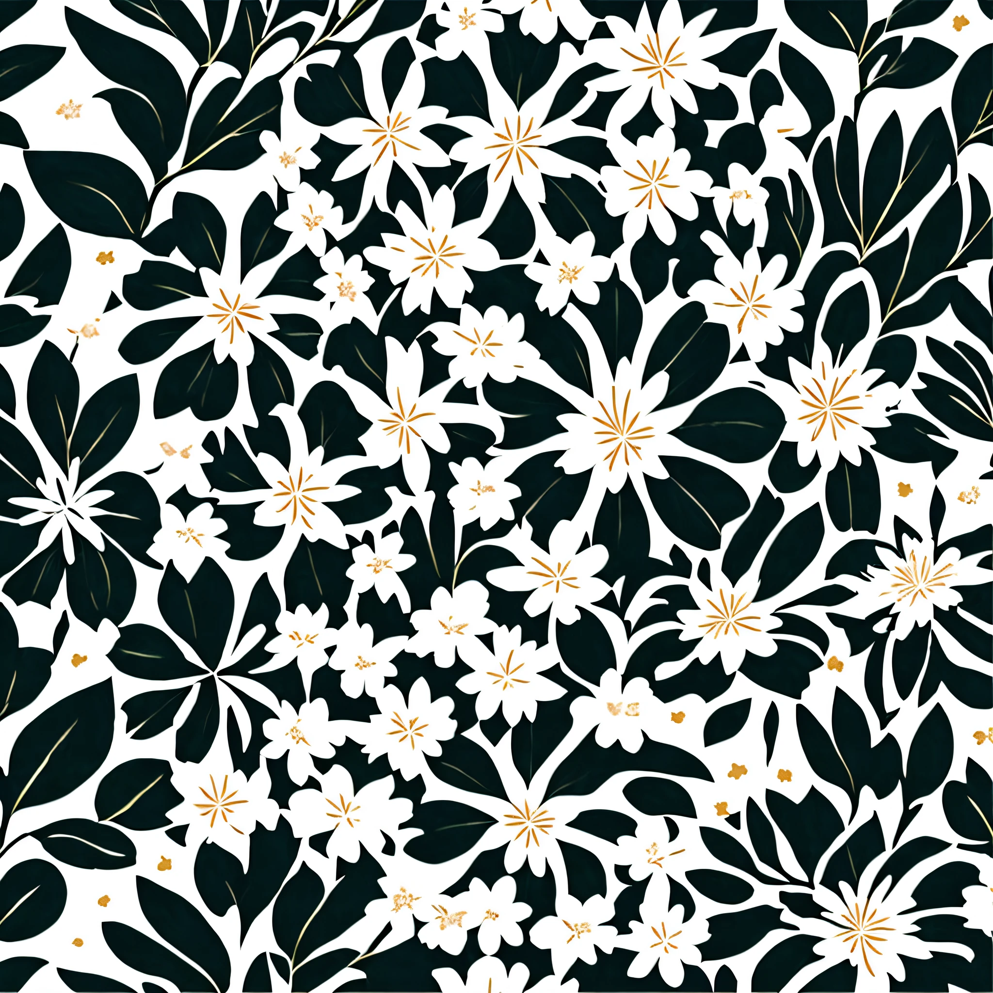 Glossy white background, seamless background, seamless pattern, with artwork reminiscent of surf fashion, masculine, repeating pattern of elements reminiscent of wild flora and foliage of various abstract species, trendy winter color combinations for 2023 spectacular, beautiful, surreal, magnificent rendered in realistic 4D style. cartoon effect mandatory harmonic fit and perfect fit, inspired by the creations of Stylist PatBO, Make sure --image_size 100x100--, v7