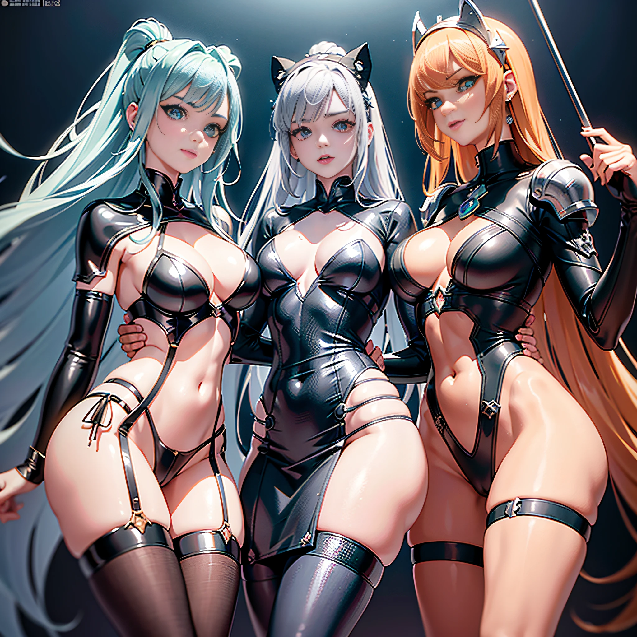 Fututiste Scene "Star Wars BattleShip" crusader Diplomatic conceptual glamorous 3 females pure key aesthetic "Heavy Metal" lower:1.3 close:1.3 fire-follets Will-o'-the-wisp "luis Royo" dazzling walking slow motion playing Cosplay "Princess Laia":1.3 "Daisy Ridley":1.3 "Nathalie Portman":1.3 Baroque jacket 38years Light luminescence ultra pro-photorealistic optimal detail qualities precise details:1.3 DSLRs max resolution perfection enhanced graduated Octane rendered UHD XT3 16K DSLR HDR UnrealEngine5 analog real shadows:1.3 3dcg body sharpness:1.3 faces:1.3 cheekbone effects embarrassed max beautiful:1.3 saturated eyes:1.3 lazulite opal turquoise open mouth teeth obvious smiles dark hairstyles short bangs:1.3 ecstatic:1.0.1 fixed floating jacket symmetrical body athlete oiling eccentric cape levitating shoulders off:1.0.1 white shirts lace clavicles papillotes proportion corsait navy thick leathers wears:1.3 varied breasts pointed:1.3 satin felt supports bikini skirt:1.3 voluminous fringes matching bristles ample swinging spinels navel:1.3 depths:1.3 revealing pubic scarlet pubis-hairy obvious covered:1.3 underwear waist belt-chastity silver adorned padlock Gold thick thighs legs garters bulky stainless steel boots gothic decorated onyx ruby DoF equirectangular 360 background:1.3 Cargo mannequins "weapon" dramatic supports fully dressed armor heavy chrome metallic covered flat Richly decorated brass fathoms:1,2 fullbodye Carbonites rune Pearl decorated embroidered plasma glyphs lava Tourmaline silver handle engravings lava incandescent invoking delicate Unity Toys Crystalline familiar robot (EOS R6 135mm 1/1250s f/2.8 ISO400) Mechanized adaptable laser [(masterpiece 1,3) (Willi Baumeister:1.1) (John T. Biggers:1,2)::17 Alessandro Casagrande, Greg Rutkowski, Sally Mann Guweiz and James Jean tattoo CGSCOSITY (by Michelangelo)] Bruce Weber girls raw varied etc.