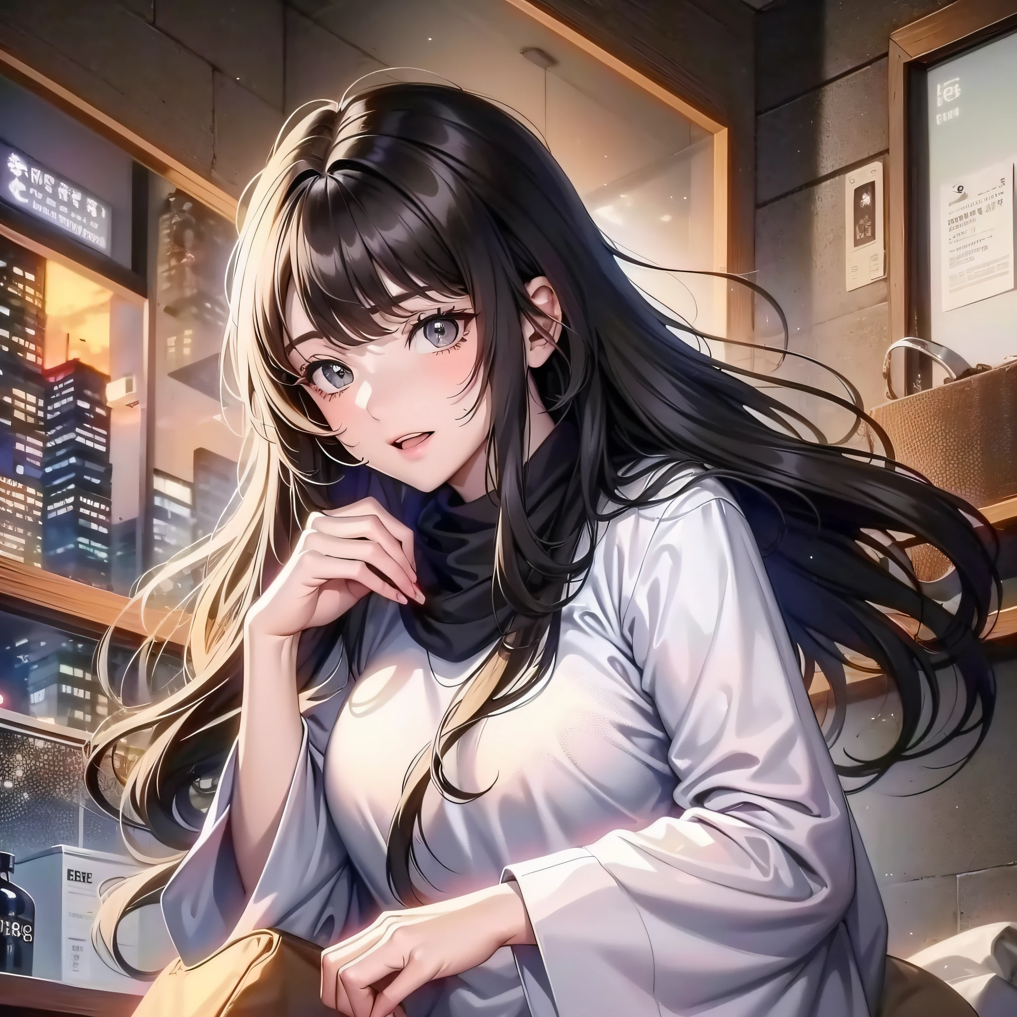 I am a soft, gentle girl with a kind heart and a big heart that makes me a role model for many. I have long black hair, full of life and vitality; My eyes are deep and warm, and they often radiate a warm light. Whenever I smile, my face shows a row of neat teeth that look extra cute.
However, after the end came, my life was completely changed. I tried to help those in need, but I was seen by politicians as a political bargaining chip, ridiculed and ostracized. In this cruel world, kindness seems to have become a sin, and the strong can dominate the world.
But I don't want to succumb to the darkness of this world. I believe that even after the end times, there are truly kind and loving people in this world. I will be determined to change the world and give a voice to those who have been forgotten. Even though the battle is far tougher than I ever imagined, I will remain my gentleness and kindness and use my strength to create a better future.