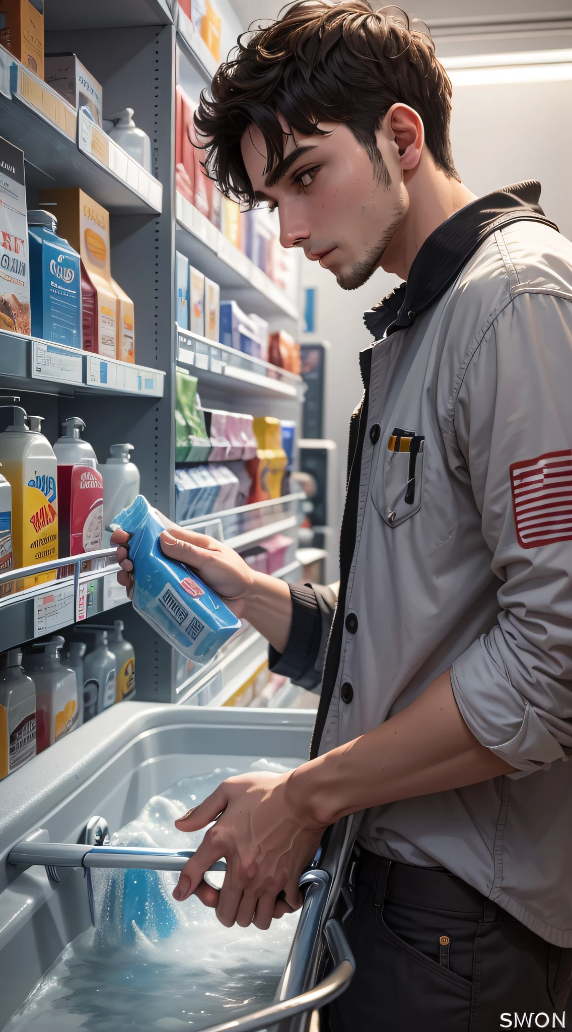 A 24-year-old boy shopping for a bathtub --auto --s2