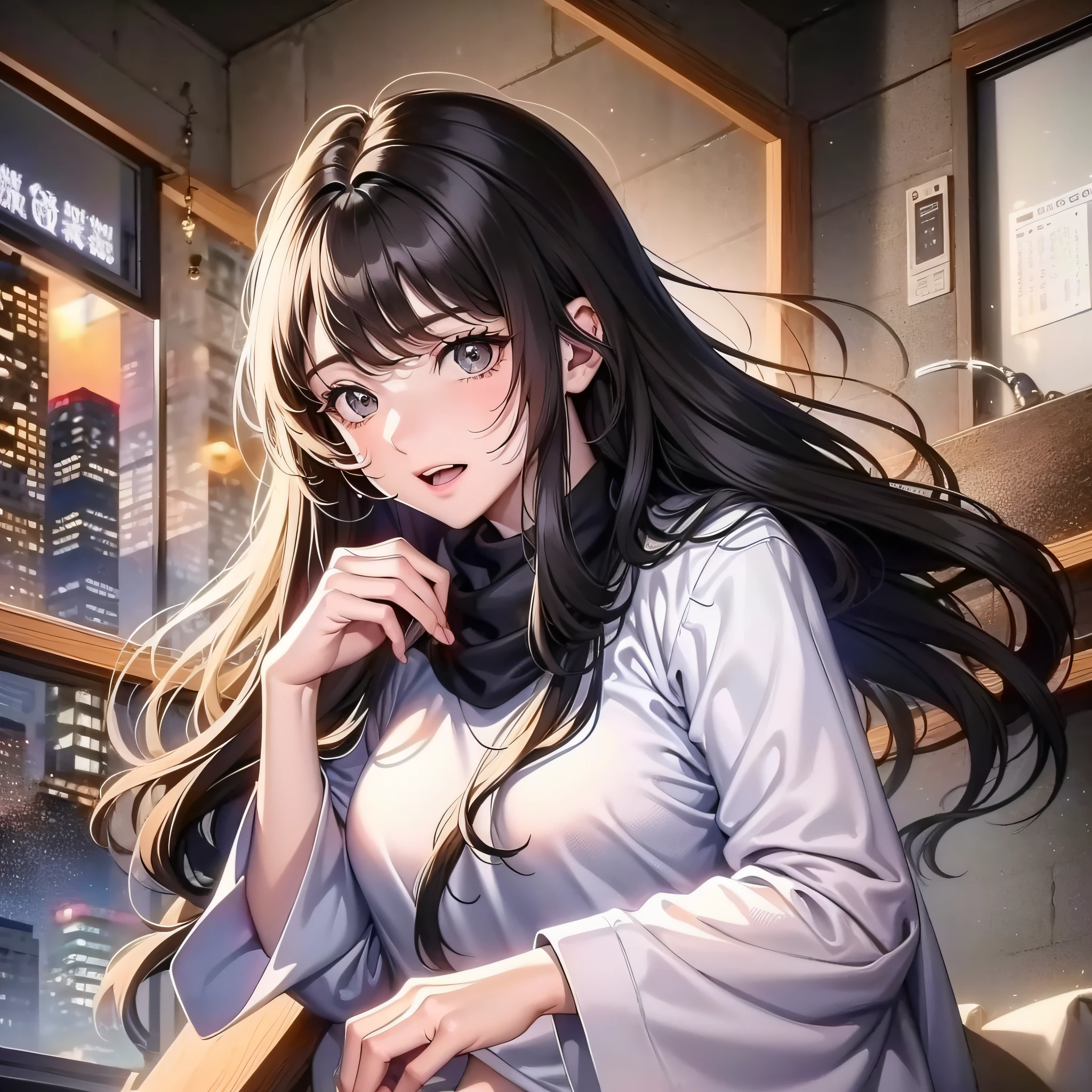 I am a soft, gentle girl with a kind heart and a big heart that makes me a role model for many. I have long black hair, full of life and vitality; My eyes are deep and warm, and they often radiate a warm light. Whenever I smile, my face shows a row of neat teeth that look extra cute.

However, after the end came, my life was completely changed. I tried to help those in need, but I was seen by politicians as a political bargaining chip, ridiculed and ostracized. In this cruel world, kindness seems to have become a sin, and the strong can dominate the world.

But I don't want to succumb to the darkness of this world. I believe that even after the end times, there are truly kind and loving people in this world. I will be determined to change the world and give a voice to those who have been forgotten. Even though the battle is far tougher than I ever imagined, I will remain my gentleness and kindness and use my strength to create a better future.