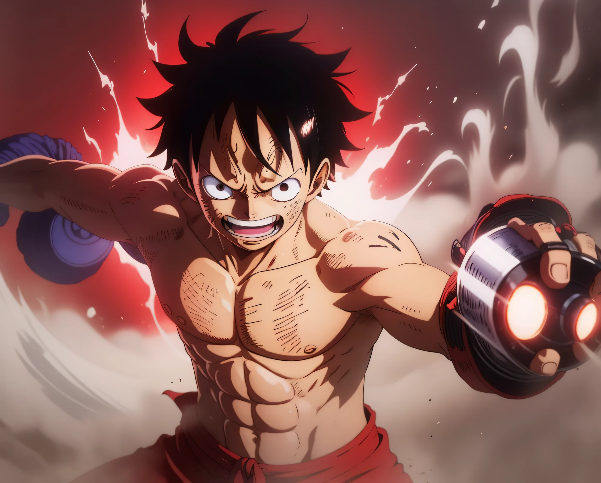 Create Luffy from the One Piece anime with Douglas Bullet's Akuma no Mi