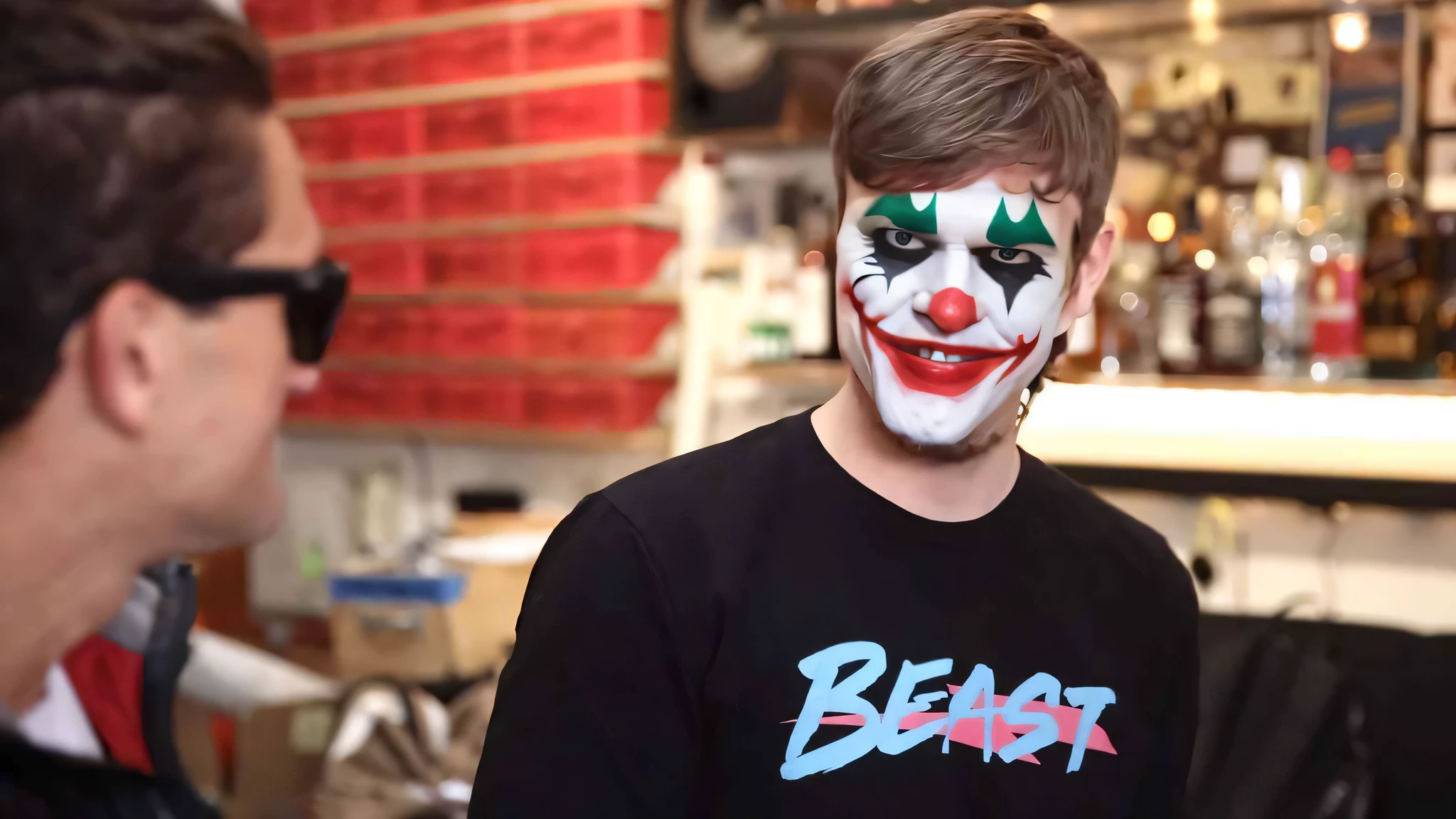 Joker's facial expressions
