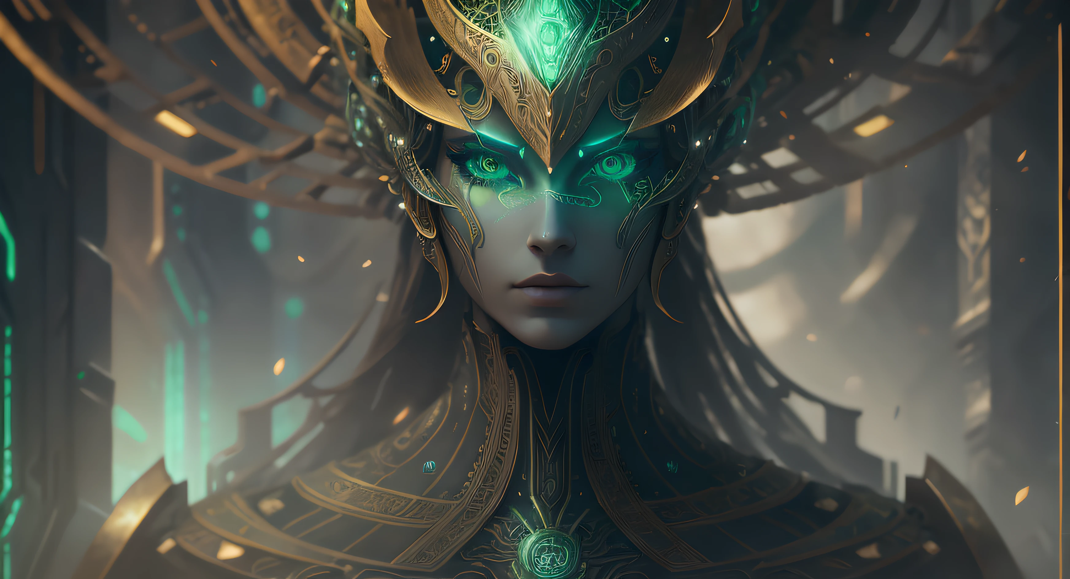 Plant modeling, grass style cool mechanical beauty, full body photo, full of spiritual temperament, elven race, reduced saturation, metal plant body, green and gold, top cinematic vision, movie color matching, beautiful studio soft light, edge light, vibrant details, luxurious cyberpunk, lace, surrealism, anatomy, facial muscles, elegant, beautiful background, octane rendering, HR Giger style, 8k, best quality, masterpiece, illustration, very delicate and beautiful, very detailed, CG, Unity, Wallpaper, (Realism, Realism: 1.37), Amazing, Fine Detail, Masterpiece, Best Quality, Official Art, Very Detailed CG Unified 8k Wallpaper --auto --s2