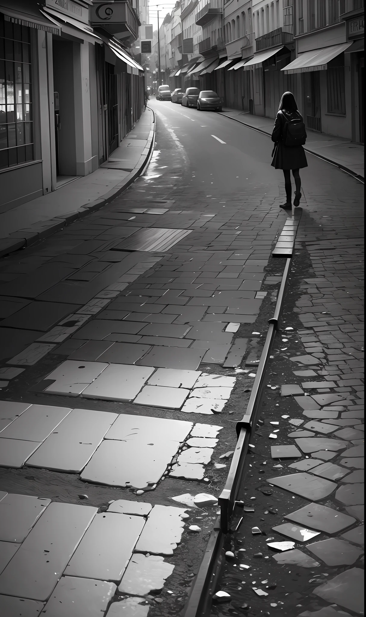 broken feelings
When I start to get a feeling I already understand that it is a hoax
They deceive, frustrate and make you cry
My smile becomes fake for me Beautiful to others who don't give a walk down the street I feel alone
Death becomes my friend I reach out to her I ask her
To take away the weight I carried, I apologize to those I hurt. Take people out of the drawing and put on a black, gray and white landscape with that feeling of sadness; --auto --s2