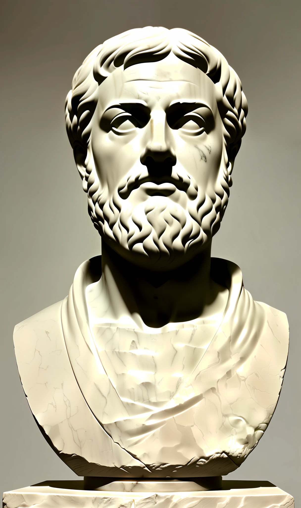 Realistic bust of Plato