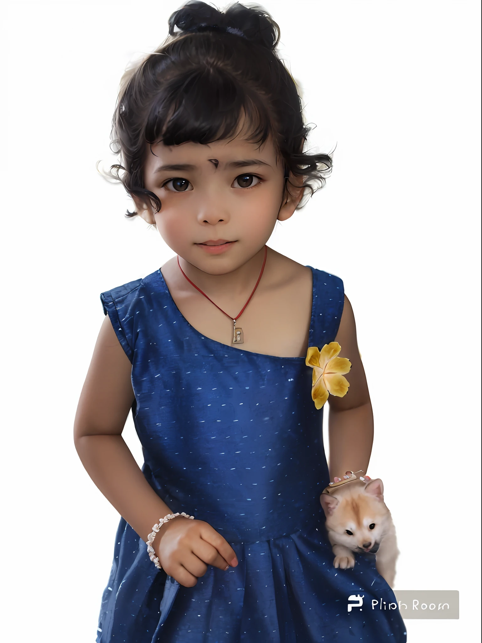 An incredibly charming little girl carrying a backpack, accompanied by her adorable puppy, enjoying a lovely spring outing surrounded by beautiful yellow flowers and natural scenery. The illustration is in high definition at 4k resolution, with highly-detailed facial features and cartoon-style visuals, (Butterfly Dance)