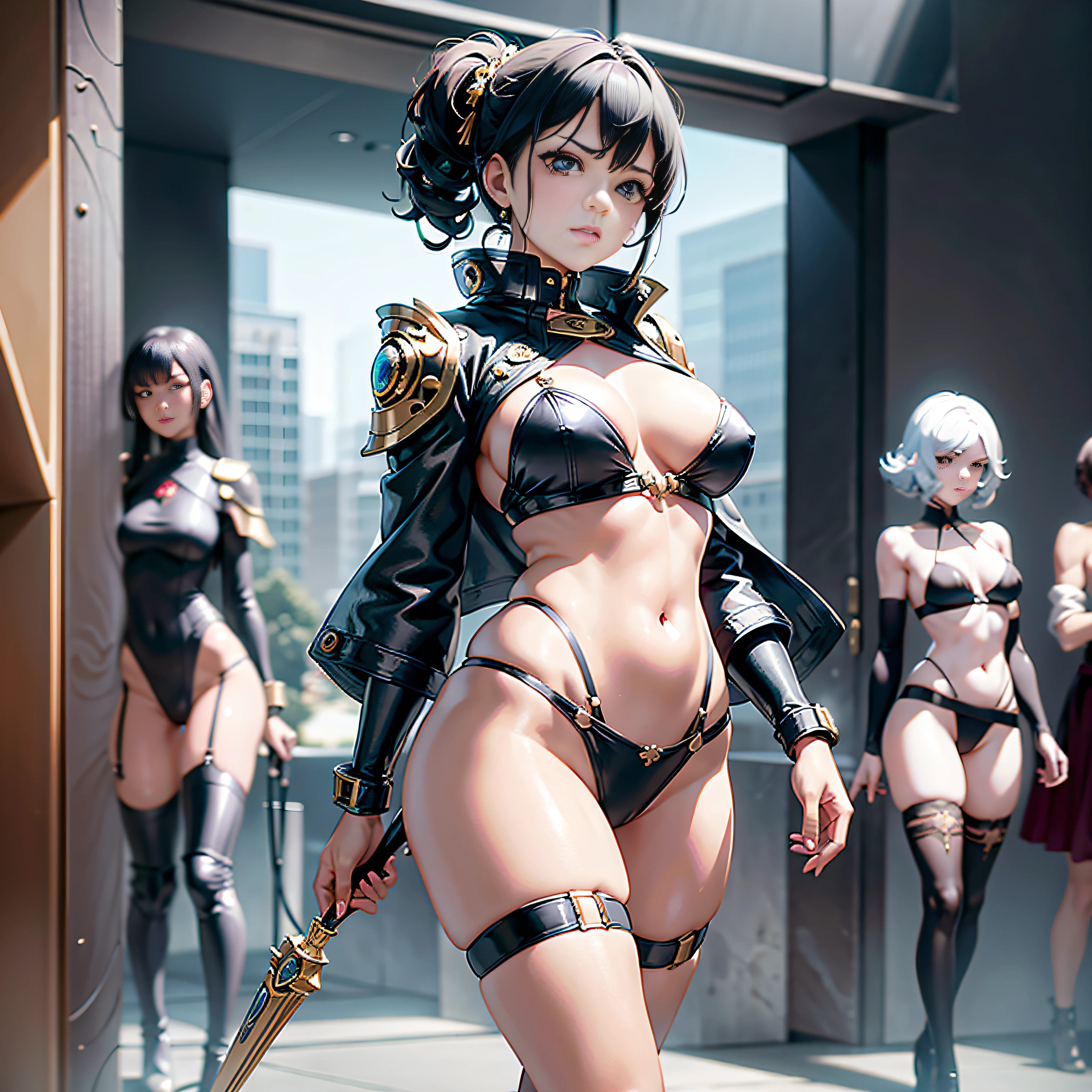 Fututiste Scene "Star Wars BattleShip" crusader Diplomatic conceptual glamorous 3 females pure key aesthetic "Heavy Metal" lower:1.3 close:1.3 fire-follets Will-o'-the-wisp "luis Royo" dazzling walking slow motion playing Cosplay "Princess Laia":1.3 "Daisy Ridley":1.3 "Nathalie Portman":1.3 Baroque jacket 38years Light luminescence ultra pro-photorealistic optimal detail qualities precise details:1.3 DSLRs max resolution perfection enhanced graduated Octane rendered UHD XT3 16K DSLR HDR UnrealEngine5 analog real shadows:1.1 3dcg sharpened body:1.4 faces:1.4 cheekbone effects embarrassed max beautiful:1.4 saturated eyes:1.4 turquoise opalis lazulis open mouth teeth obvious smiles dark hairstyles short bangs:1.3 ecstatic:1.0.1 fixed floating jacket symmetrical body athlete oiling eccentric cape levitating shoulders off:1.0.1 white shirts lace collarbones papillotes proportion corsait navy thick leathers wears:1.3 varied breasts pointed:1.3 satin felt supports bikini skirt:1.3 fringes matching silks ample swinging spinels navel:1.3 depths:1.3 revealing pubic scarlet pubis-hairy obvious covered:1.3 underwear waist belt-chastity silver adorned padlock Thick gold thighs legs garters bulky stainless steel boots gothic decorated onyx ruby DoF equirectangular 360 background:1.3 Cargo mannequins "weapon" dramatic supports fully dressed armor heavy chrome metallic covered flat richly decorated brass fathoms:1,2 fullbodye Carbonites rune Pearl decorated embroidered plasma glyphs lava Tourmaline silver handle engravings incandescent lava invokes delicate Unity Toys Crystalline familiar robot (EOS R6 135mm 1/1250s f/2.8 ISO400) Mechanized adaptable laser [(masterpiece 1,3) (Willi Baumeister:1.1) (John T. Biggers:1,2)::17 Alessandro Casagrande, Greg Rutkowski, Sally Mann Guweiz and James Jean tattoo CGSCOSITY (by Michelangelo)] Bruce Weber girls raw varied etc.