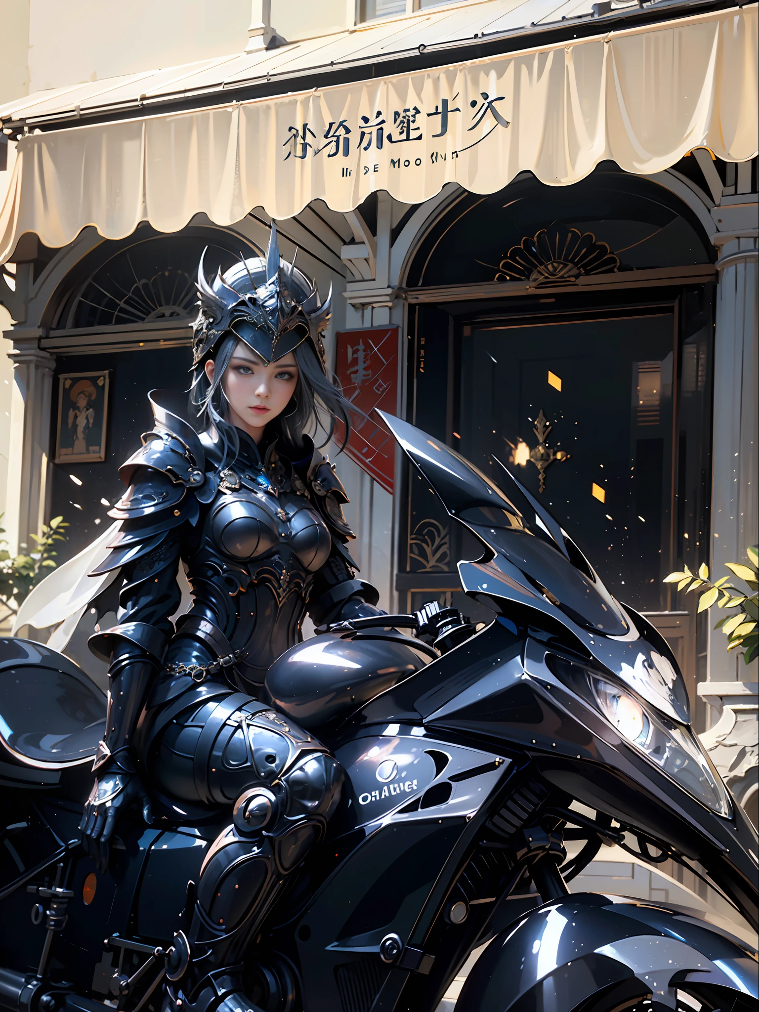 ((woman, sitting, close up shot, photorealistic )) true-to-life visuals, artistically refined,captivating beauty, dramatic contrasts, 8k wallpaper, absurdres, incredibly absurdres, silver helmet
gadaxintai gaodanvshen