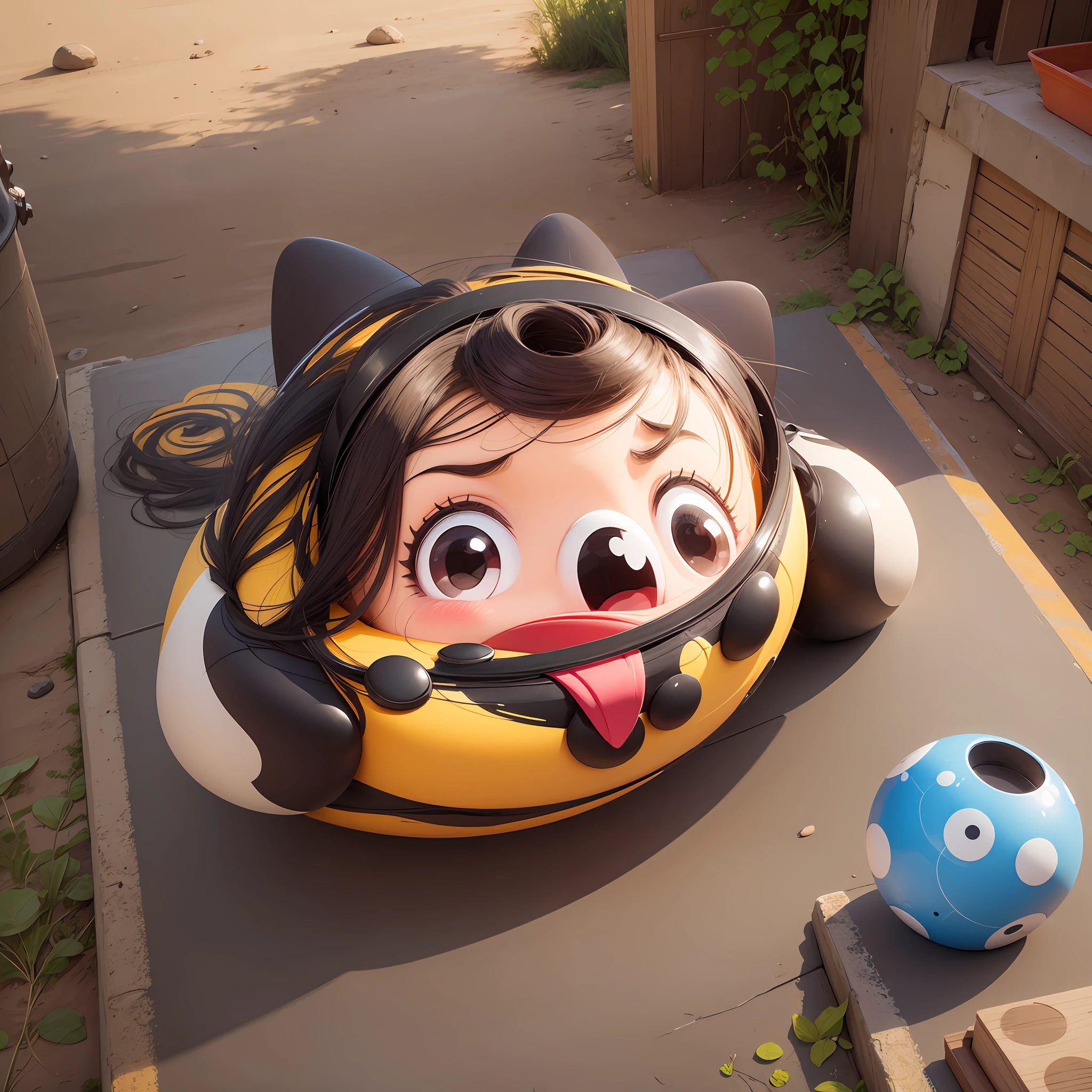 Emoji, round, cartoon style --auto --s2