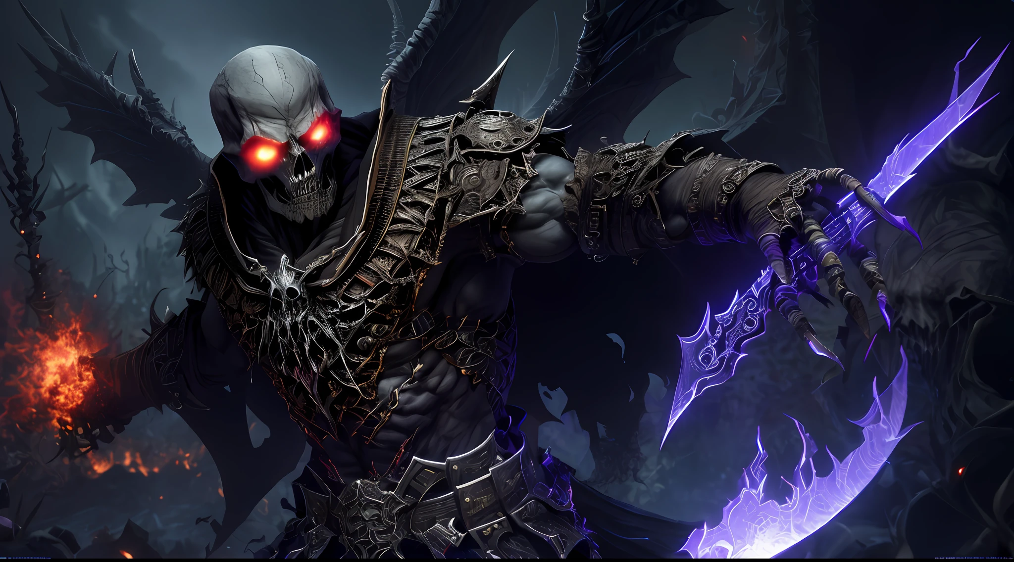 (extremely detailed 8k wallpaper), a medium shot photo of a fearful necromancer, intricate, high detail, dramatic