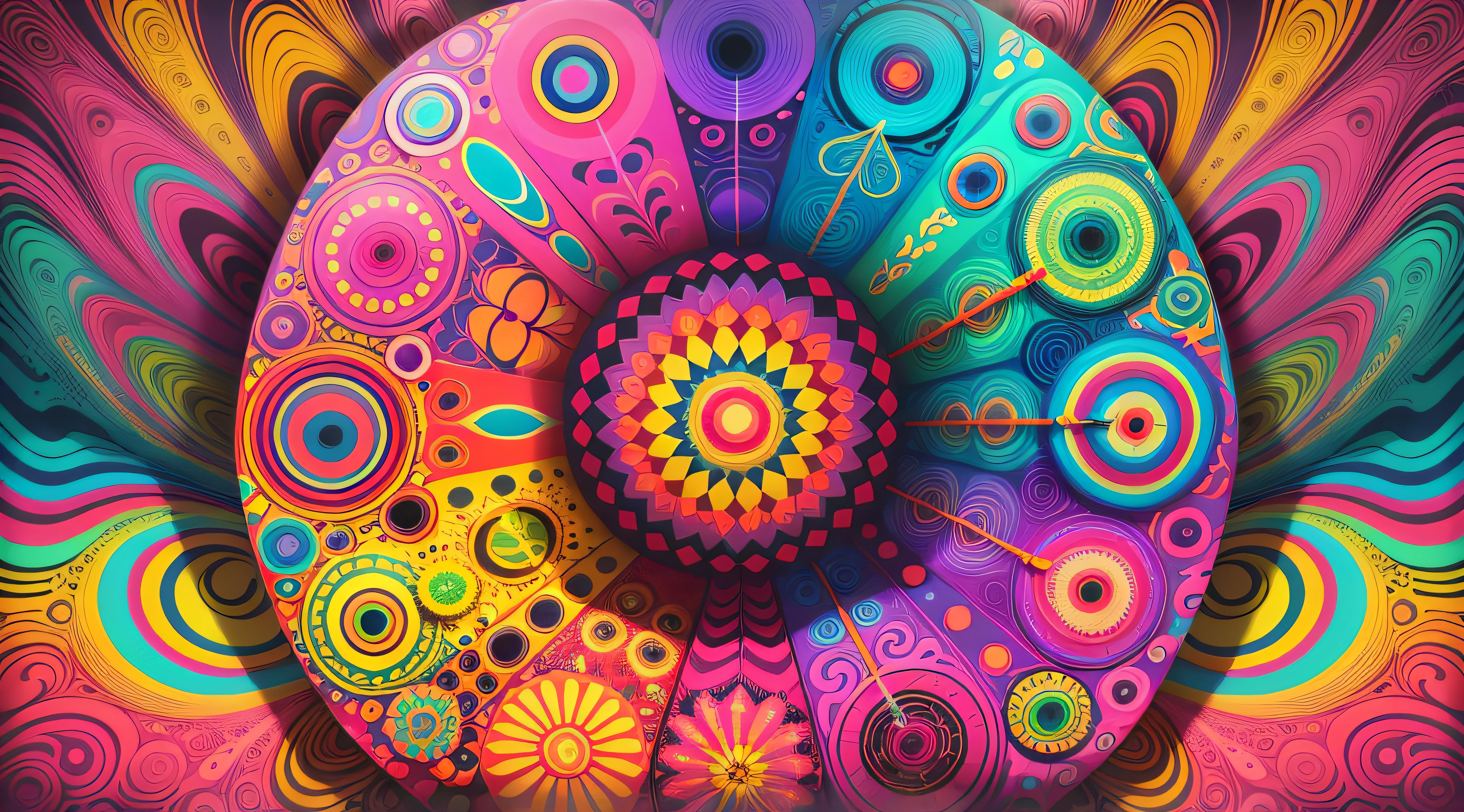 brightly colored abstract art with a picture frame on a colorful background, surreal psychedelic design, multicolored vector art, retro psychedelic illustration, psychedelic art style, colorful flat surreal design, psychedelic illustration, psychedelic color theme, digital illustration radiating, colorful flat surreal, colourful flat surreal design, psychedelic digital art, colorful generative art, flat surreal psychedelic colors, vibrant digital art --auto --s2