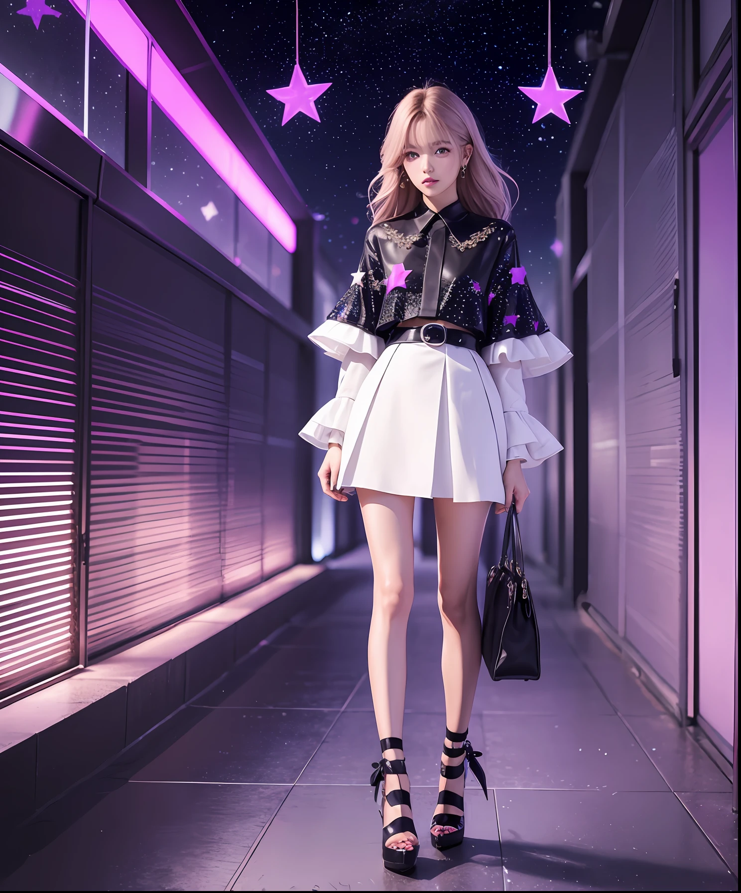stars fashion design, shoes concept, metaverse, futuristc --auto --s2