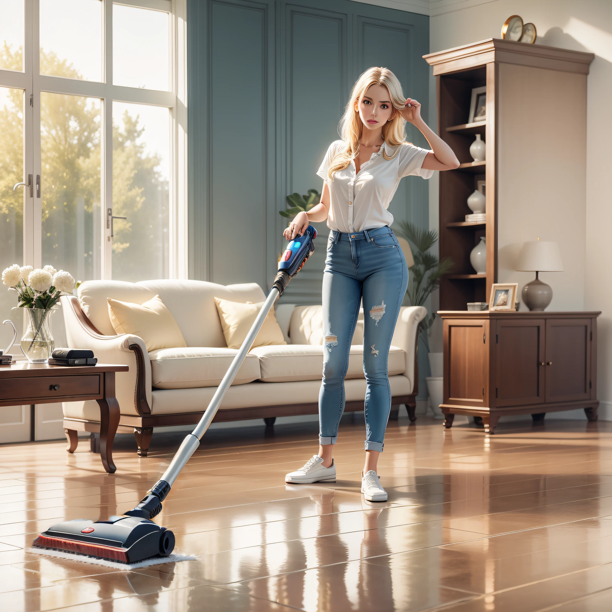 Do not vacuum the cleaner