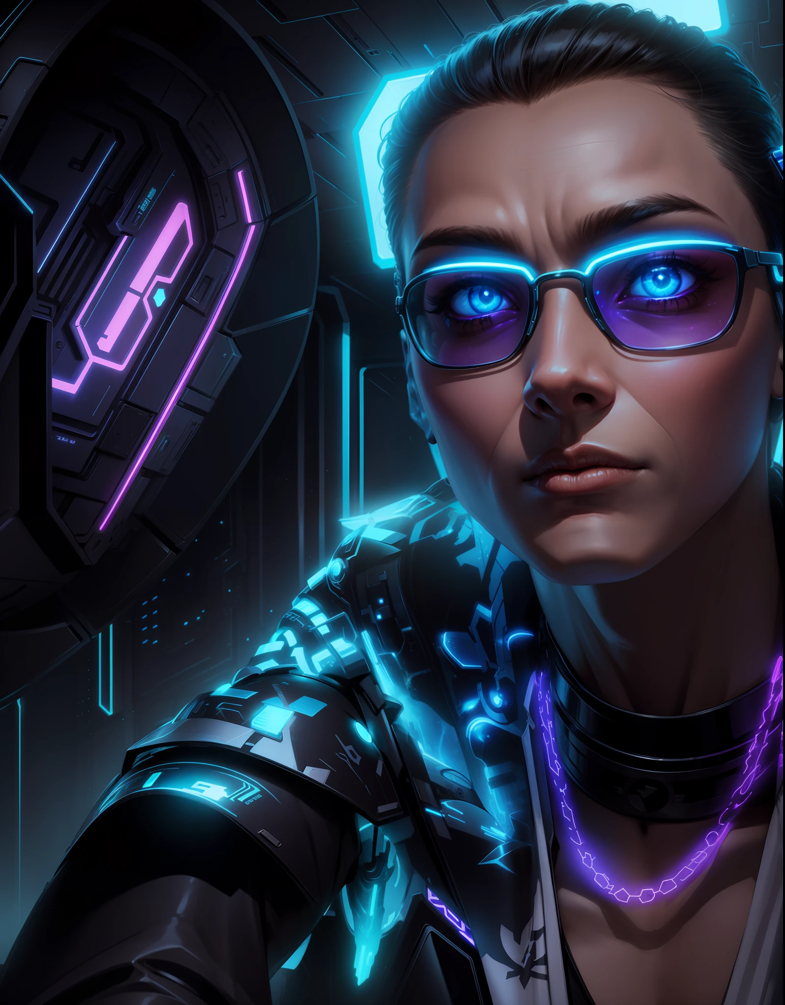 Neon, Cyber, Space Opera, Theater Setting, Mysterious, Intergalactic Style, Warhammer --auto --s2