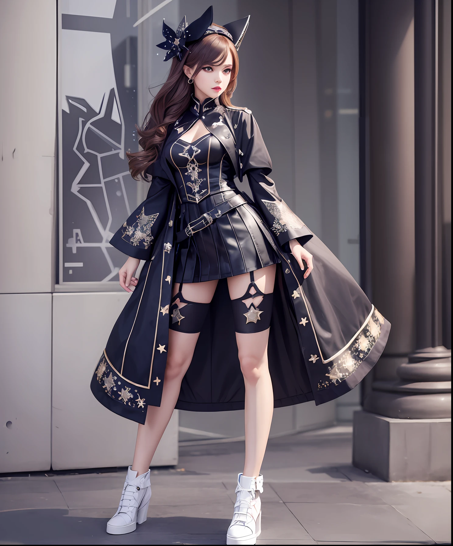 stars  fashion design, clothes And shoes concept, metaverse, futuristc, dressup games, game character, fullbody --auto --s2