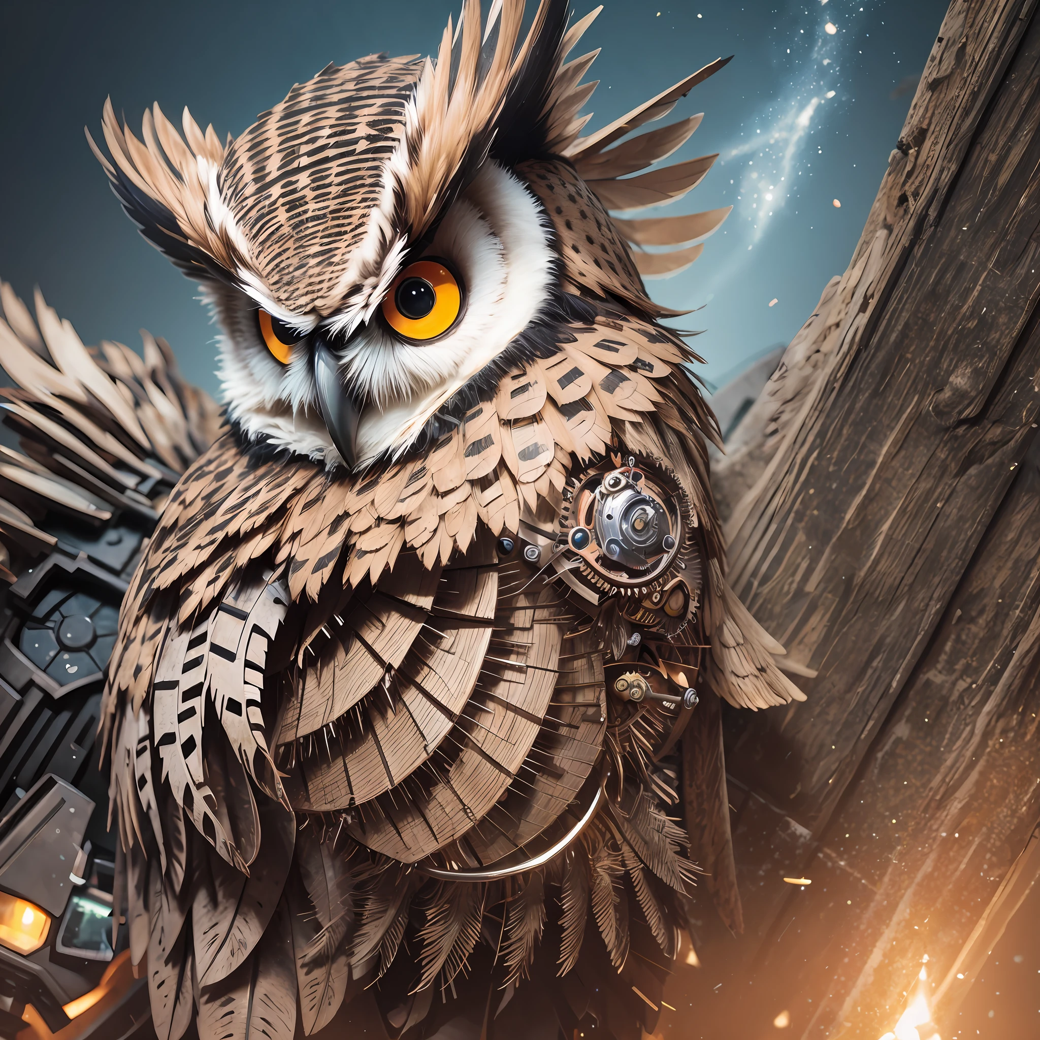 Vicious mechanical owl