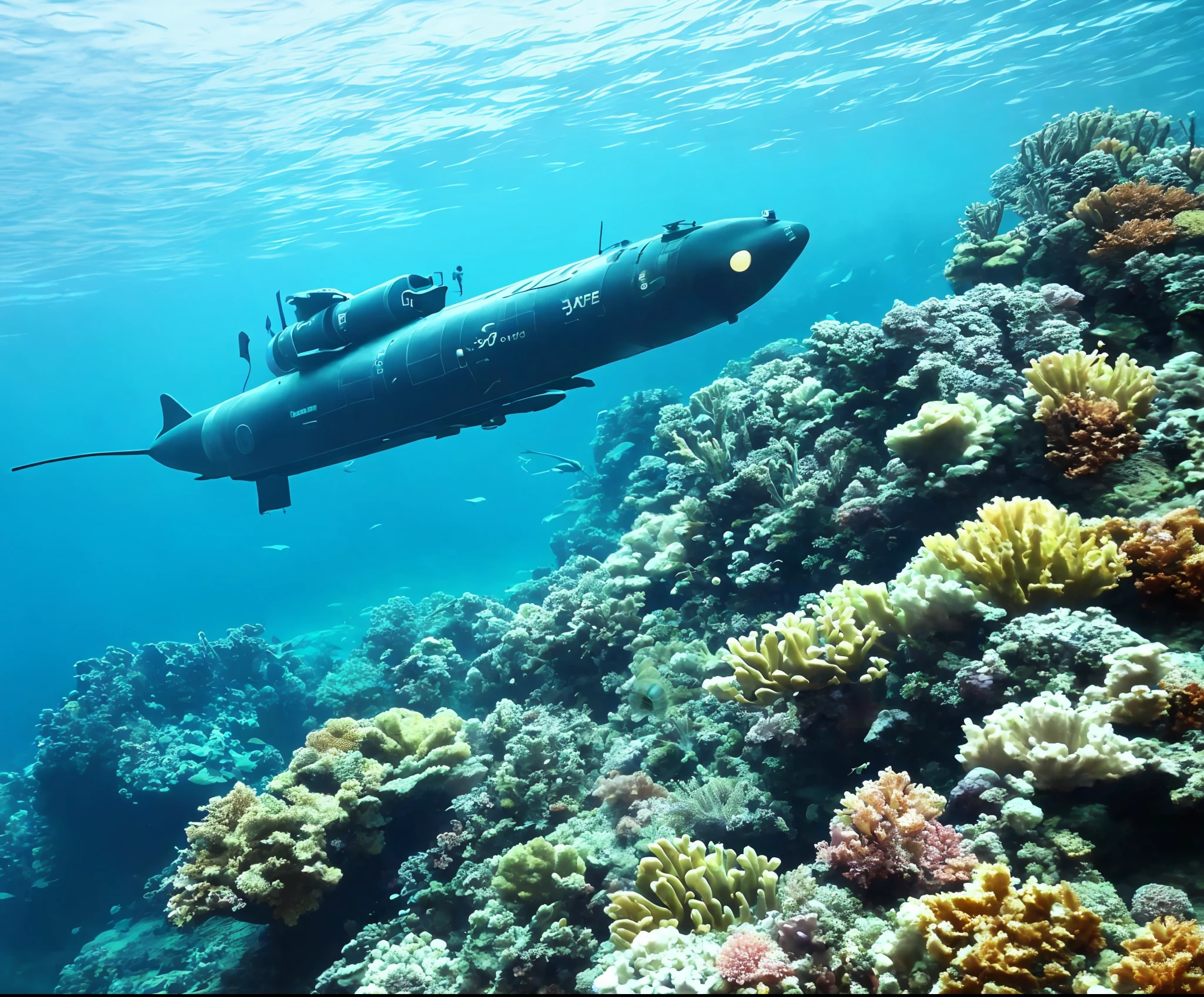 Underwater, submarine