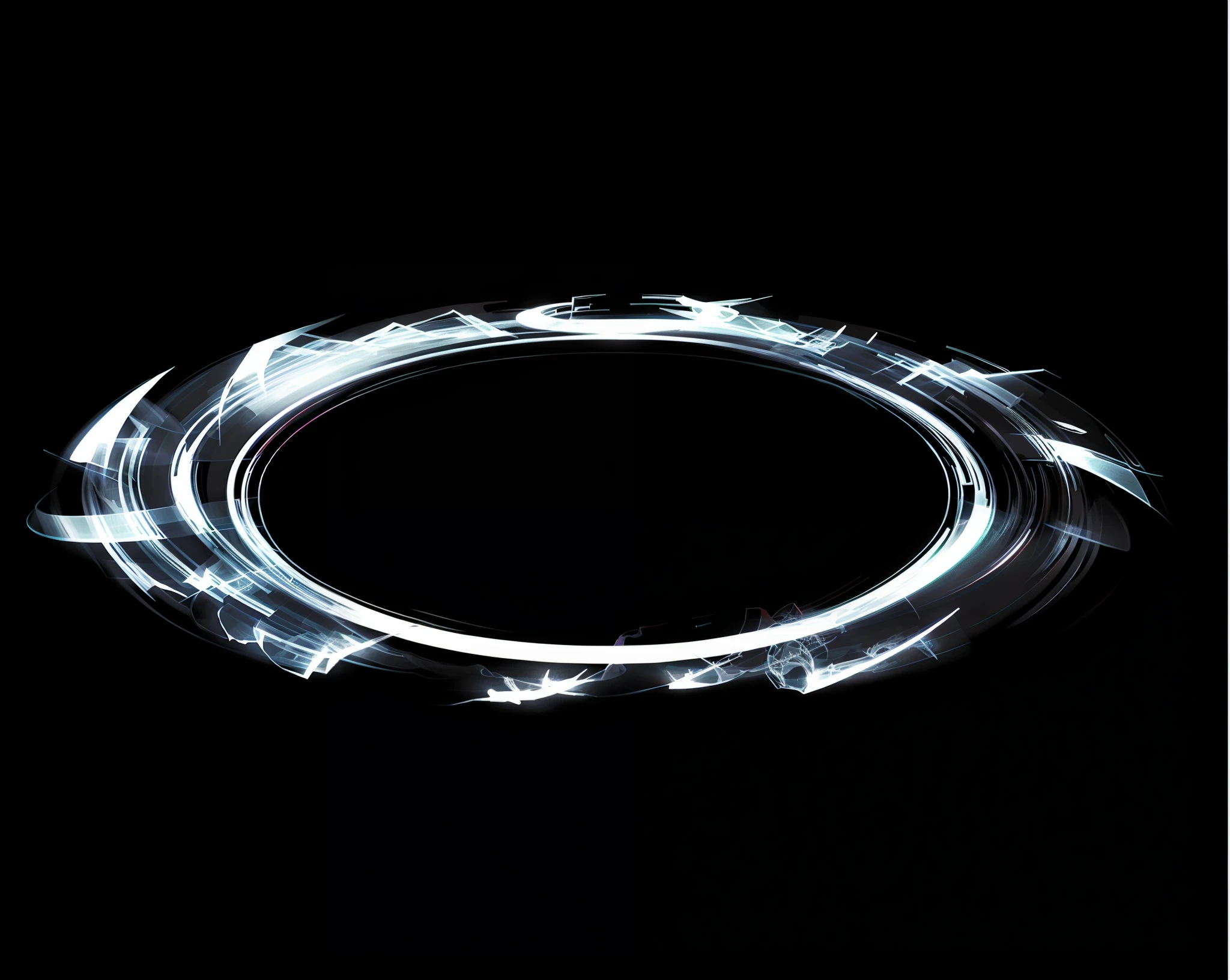 Logo, halo, minimalist, black background,