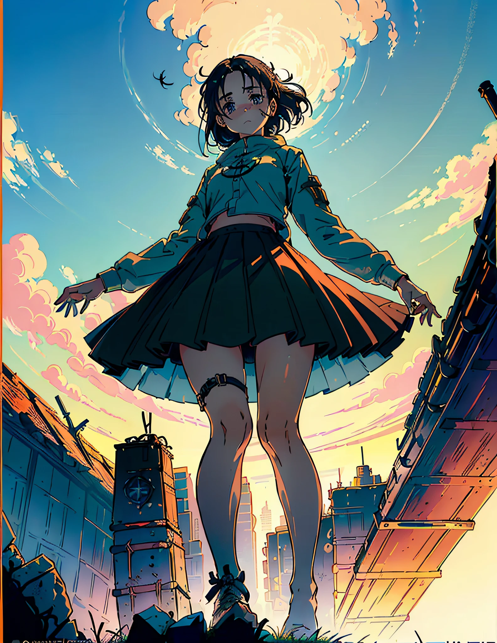((Perspective)), ((the viewer is extremely close to the)), (((the viewer between the legs of the girl on the foot)) ,((girl in full growth)), (((1girl)))),(the girl looks at the viewer under her),((lowered her head to the viewer)),(girl in the world of the post-apocalyptic world), (torn skirt), ((image taken from under the skirt)), ((the viewer is under his feet)), ((the viewer looks from under his feet)), ((the viewer looks from under his feet)), ((the viewer looks from under his feet)), ((the viewer looks from under his feet)), (the image is taken from under the feet))), (((((image taken from under the butt)))),((((((Image taken from below)))),(Taken from the girl's feet))))), ( from under the skirt)))), ( image taken from under the girl)))))(view from the earth to the sky)))) ((masterpiece))), ((best quality))), ((ultra-detailed)), (highly detailed CG illustration), ((extremely delicate and beautiful face)), (high-quality anime eyes of the characters), ((high-quality anime pupils)), ((beautiful anime pupils)), (( beautiful shape of anime eyes)) , (( beautiful shape of anime pupils)), (( all faces with anime eyes)), (((bare skirt))), ((( extremely embarrassed face))), (((( girl raider in the world of post-apocalypse))), ( no panties))))))) , ( the universe of the post-apocalyptic world))))) ,( run around the city completely naked)))) , (image taken from below))))), ( very close legs)))), ( looks at the viewer)))), ((legs close-up)))), ((((perfect anatomy)))) , ((two legs)))) , (correct anatomy))) , ((close to the troubles)), ((sat down on the krtochki)))), (sat down))) , (((the image is taken from under the feet))), the background of Mad Max, ((the background is a very gloomy wasteland)) ,((the whole girl)) ,(( sat down and bent her knees))
