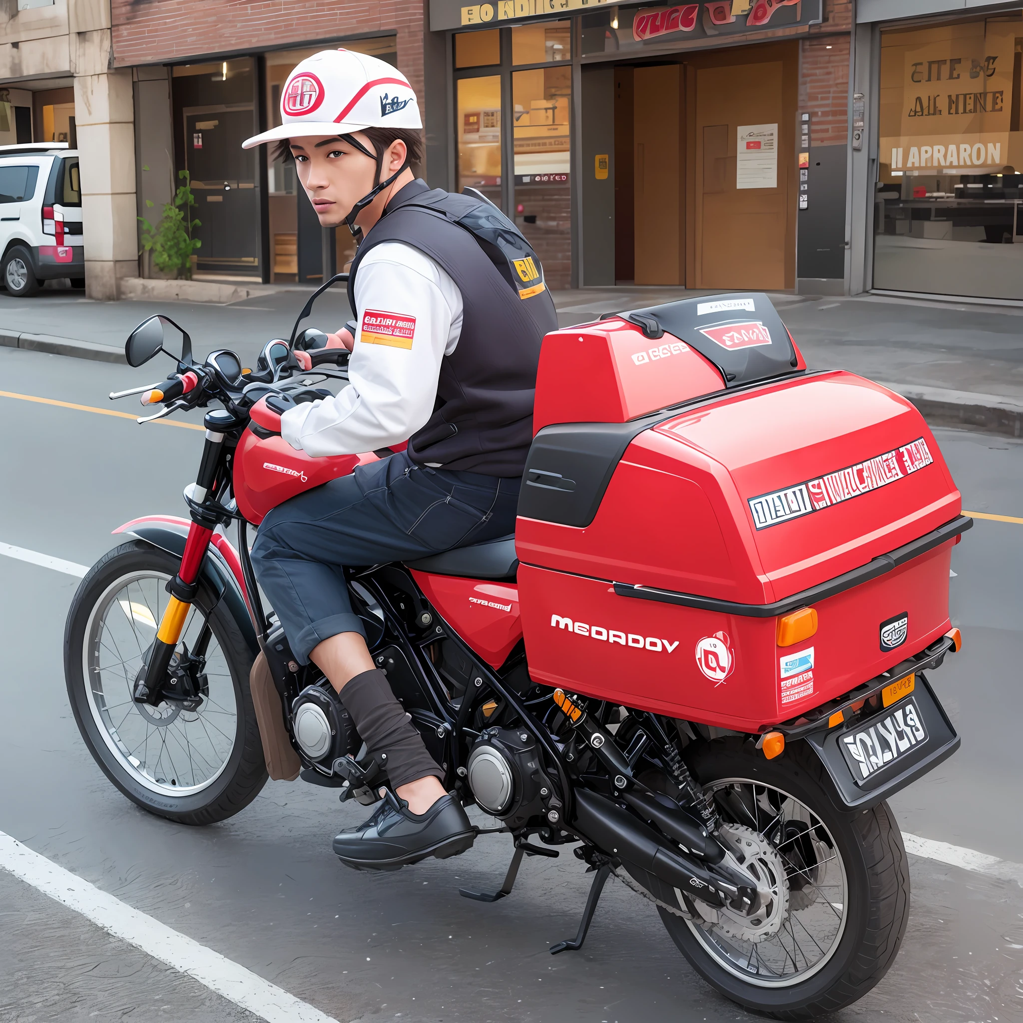 Realistic delivery motoboy --auto --s2
