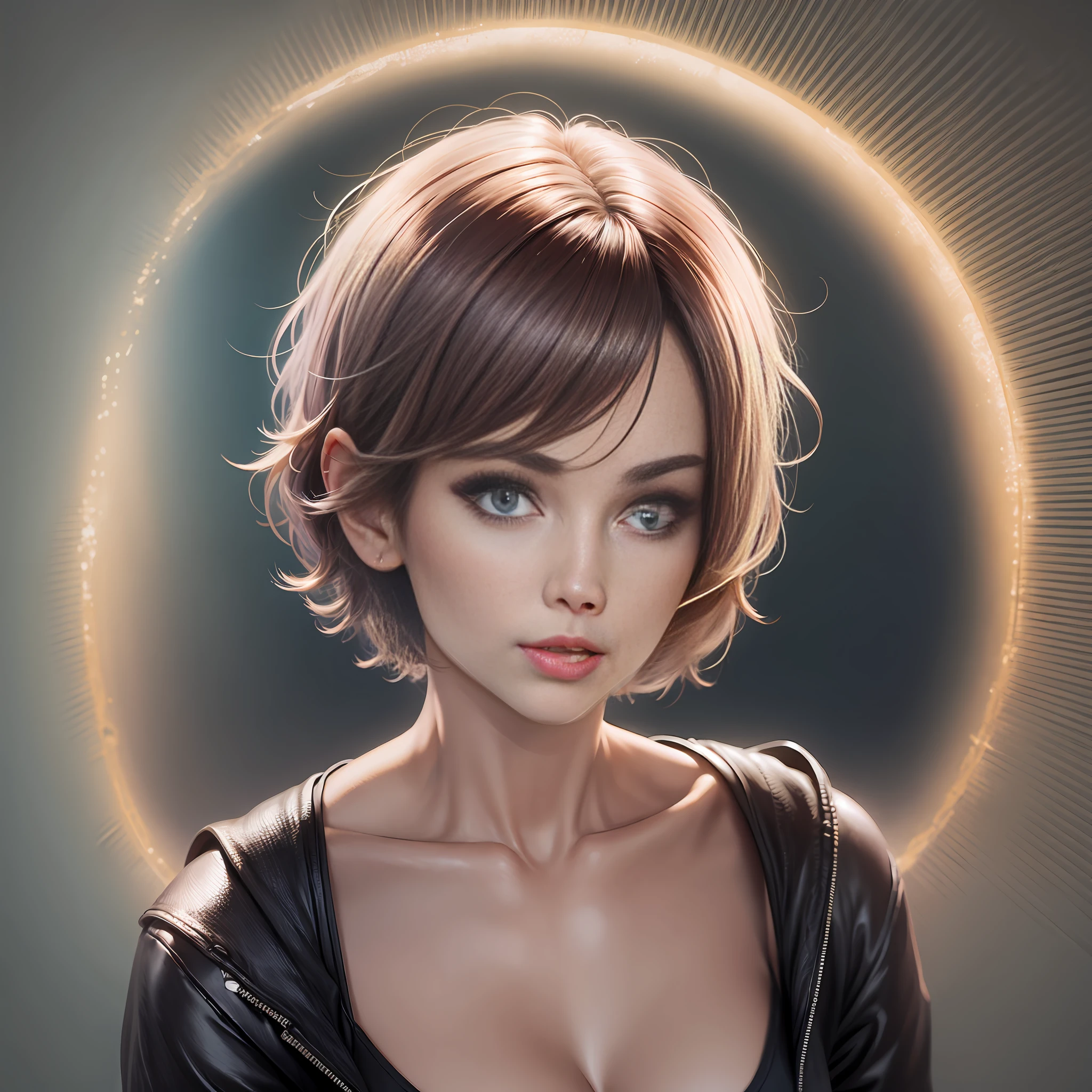 Female 36 years old Short hair beauty --auto --s2