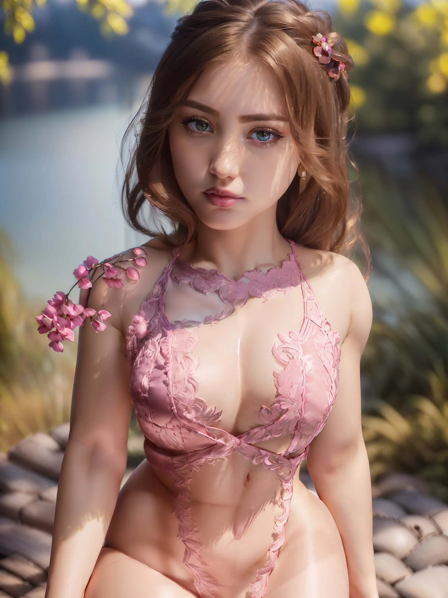 (masterpiece, best quality, extremely detailed 8k, ultra hd, ultra-detailed, highly detailed, highly realistic, photo realistic), (1girl:2.0), (beautiful realistic face, detailed realistic face), (high detailed realistic natural black hair, beautiful realistic hairstyle), (beautiful realistic eyes, high detailed realistic blue eyes, proportional eyes, realistic pupils, high detailed pupils), (high detailed realistic natural eyebrows), (high detailed realistic lips, beautiful realistic lips, pink lipsticks), (upper body from head to thighs:2.0), (slender body:1.5), (clarity:1.1), extremely detailed realistic skin, sharp focus, light smile,