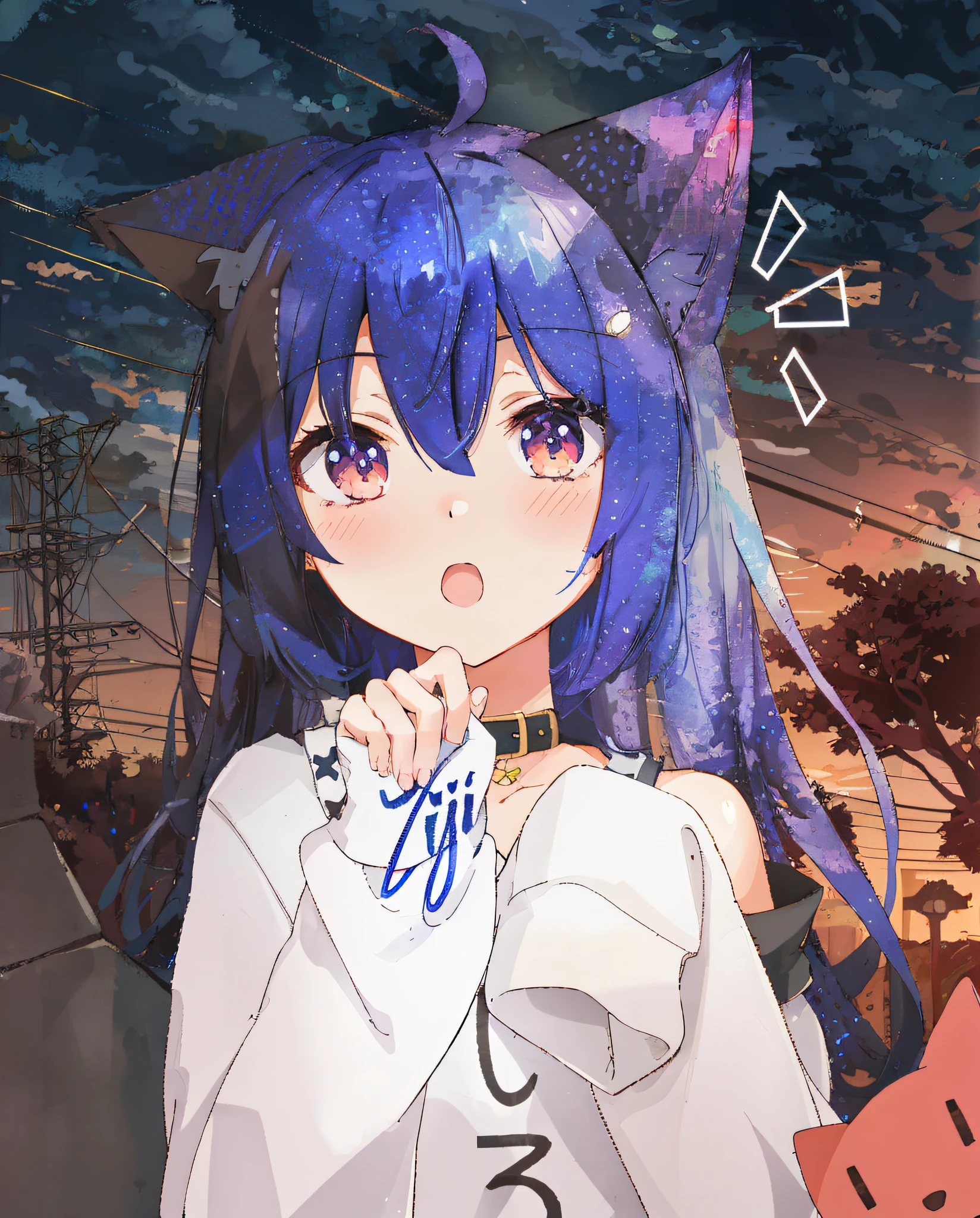 anime girl with blue hair and cat ears holding a clock, anime moe artstyle, anime style 4 k, anime girl with cat ears, very beautiful anime cat girl, anime style. 8k, nightcore, cute anime catgirl, anime visual of a cute girl, anime artstyle, (anime girl), 2 d anime style, high quality anime artstyle, nsfw
