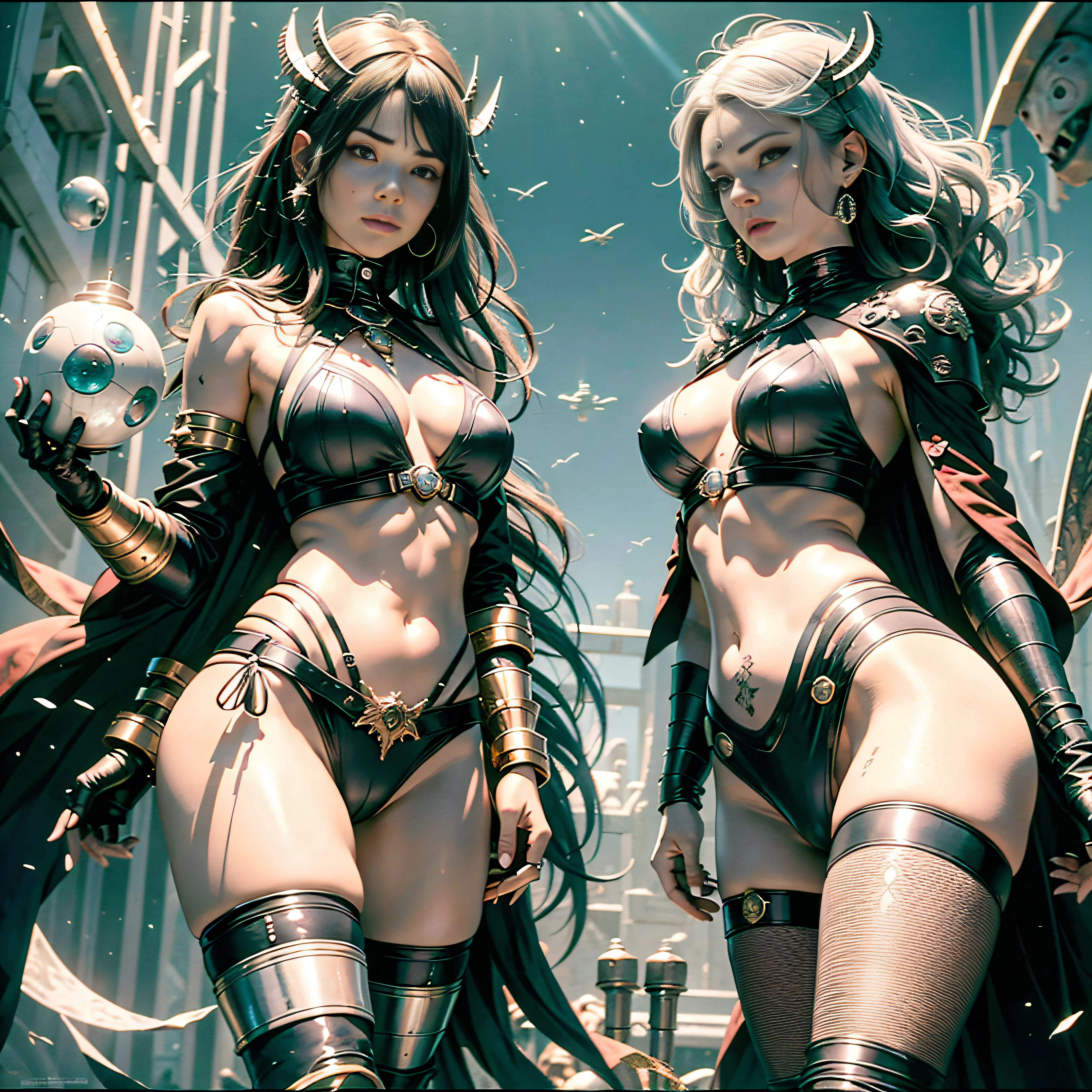 Fututiste Scene "Star Wars BattleShip" crusader Diplomatic conceptual glamorous 3 females pure key aesthetic "Heavy Metal" lower:1.3 close:1.3 fire-follets Will-o'-the-wisp "luis Royo" dazzling walking slow motion playing Cosplay "Princess Laia":1.3 "Daisy Ridley":1.3 "Nathalie Portman":1.3 Baroque jacket 38years Light luminescence ultra pro-photorealistic optimal detail qualities precise details:1.3 DSLRs max resolution perfection enhanced graduated Octane rendered UHD XT3 16K DSLR HDR UnrealEngine5 real analog shadows:1.4 3dcg sharpened body:1.4 faces:1.4 cheekbone effects embarrassed max beautiful:1.4 saturated:1.4 eyes:1.4 turquoise lazulis opals open mouth teeth obvious smiles dark hairstyles short bangs:1.3 ecstatic:1.0.1 fixed floating jacket symmetrical body athletes oiling cape levitating shoulders off:1,0.1,1 white shirt lace clavicles papillotes felt corsait gothic navy thick leathers varied breasts pointed:1.3 satin Supports Bikini Skirt:1.3 fringes matching silks Loose swinging spinels navel:1.3 revealing waist chastity belt silver ornate padlock Gold scarlet pubis-hairy obvious covered:1.4 underwear thighs legs garters bulky stainless steel boots gothic ornate onyx ruby invokes delicate Toys "Darth Vader" familiar robot (EOS R6 135mm 1/1250s f/2.8 ISO400) Mechanized adaptable gadjet mannequins "Bruce Weber girls raw etc.supports fully dressed armor chrome Mandalorian heavy metallized covered flat bands fathoms richly decorated coppers:1,2 fullbodye Carbonites rune ornate pearl embroidered glyphs lava weapon dramatic plasma Tourmaline silver handle engravings lava incandescent Cargo laser DoF equirectangular 360 depths:1.3 background:1.3 DoF [(masterpiece 1,3) (Willi Baumeister:1.1) (John T. Biggers:1,2)::17 DoF Alessandro Casagrande, Greg Rutkowski DoF Sally Mann Guweiz and James Jean DoF tattoo CGSCOSITY DoF Michelangelo