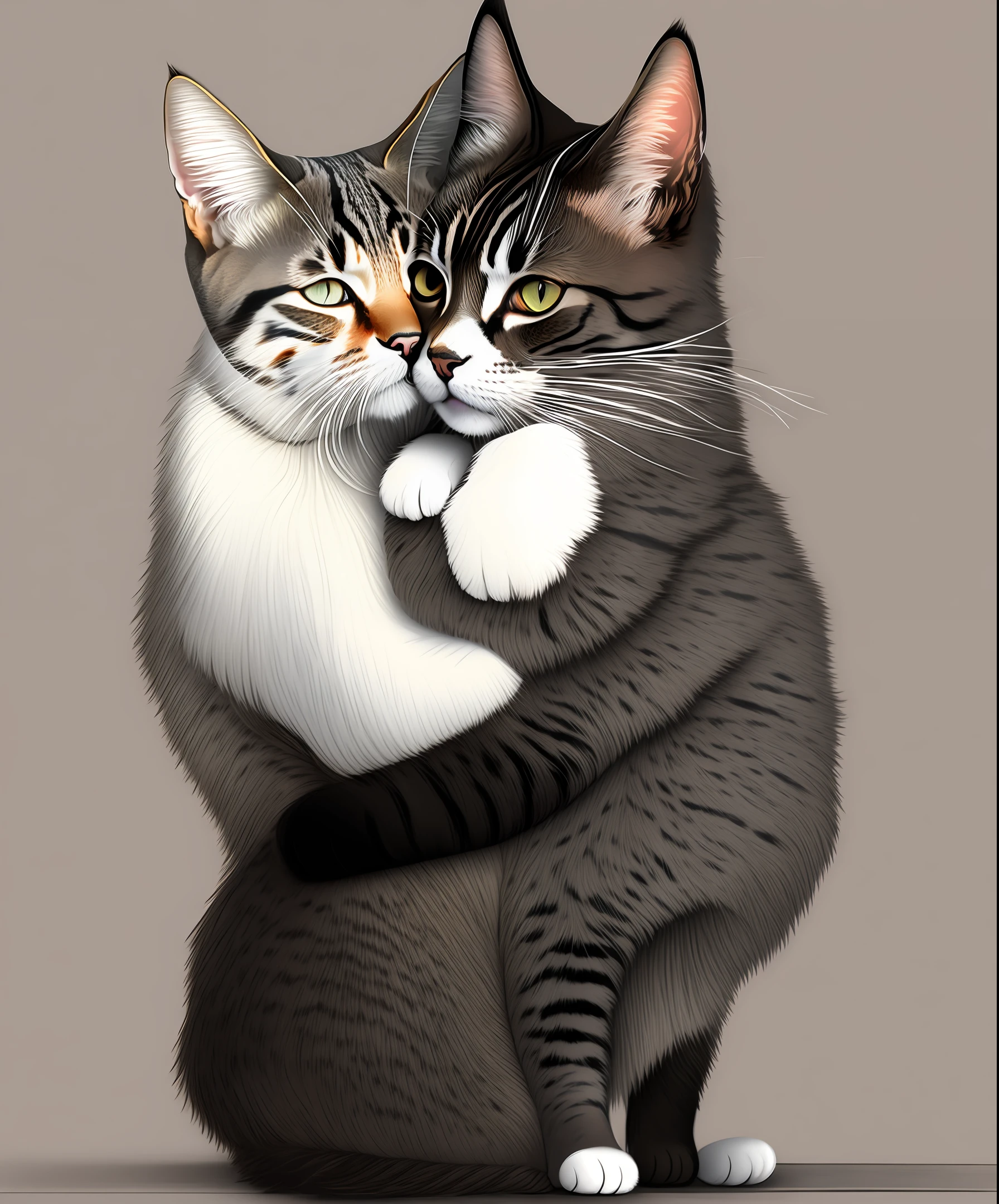 Cat sketch, antrum, she's your huge mommy she's a lot taller than you and she's holding you the viewer