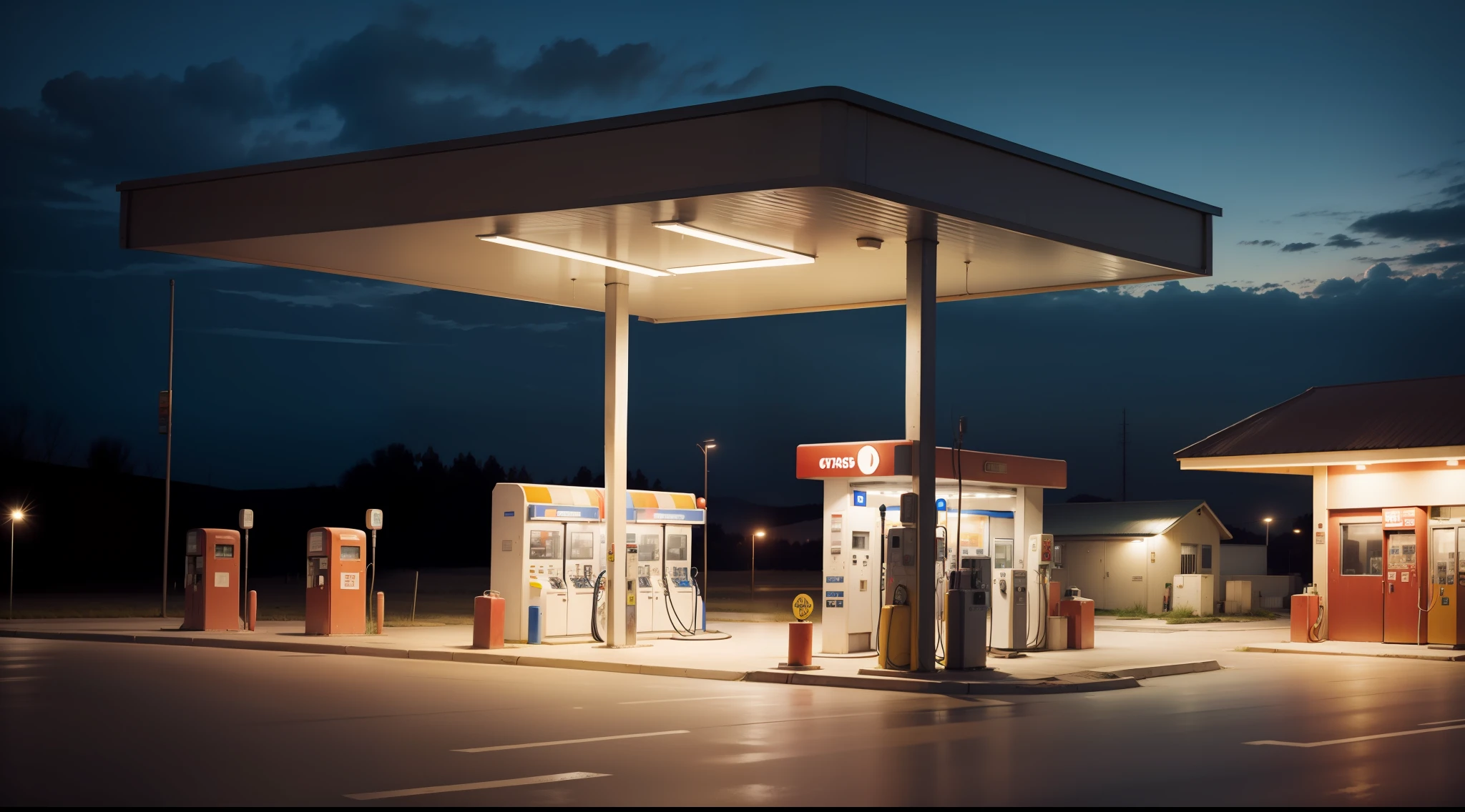 gas station in the middle of nowhere tonight