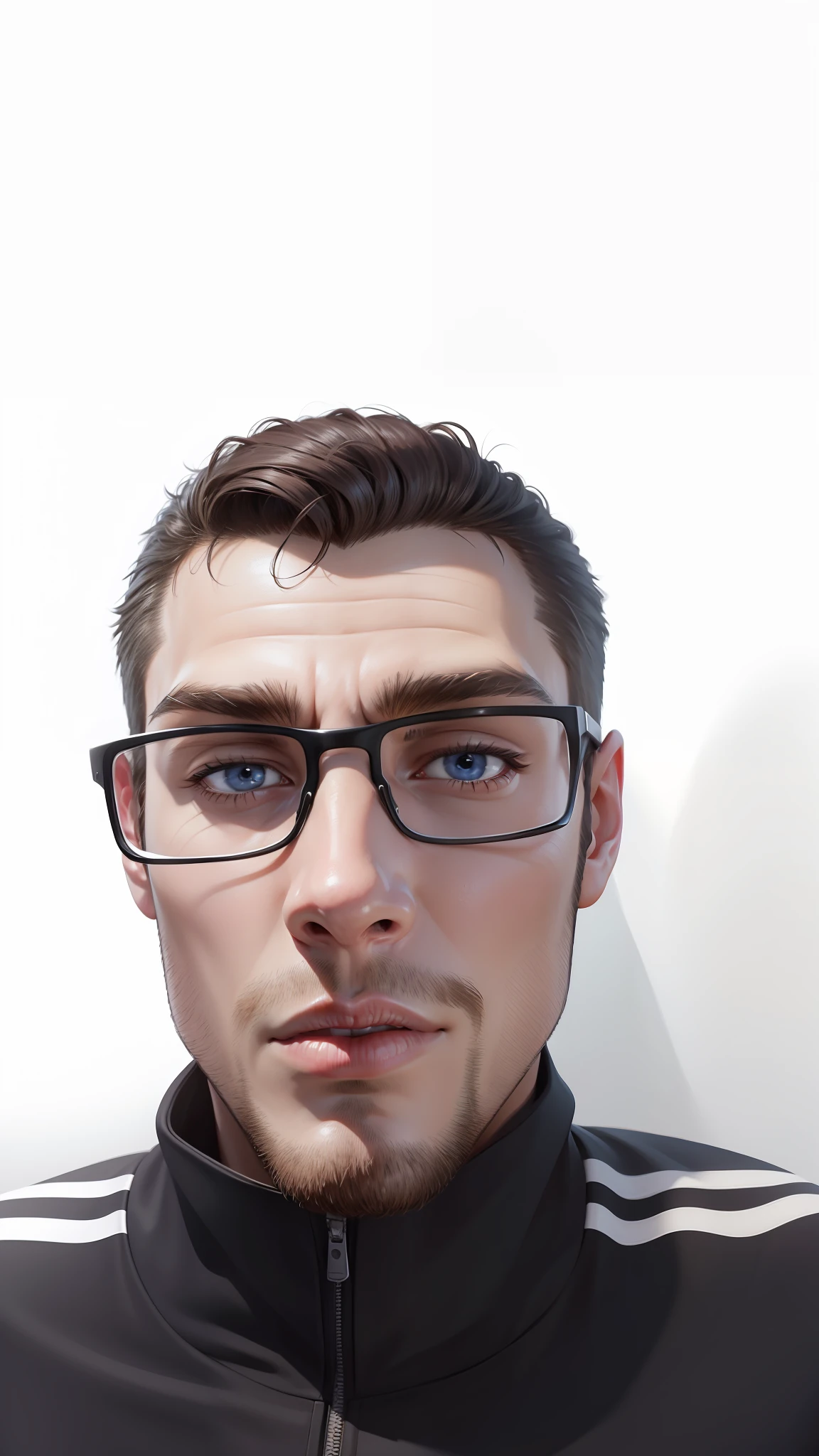 Chad man, no beard, square jaw, 8k ultra realistic, detailed, best quality, masterpiece, photorealistic