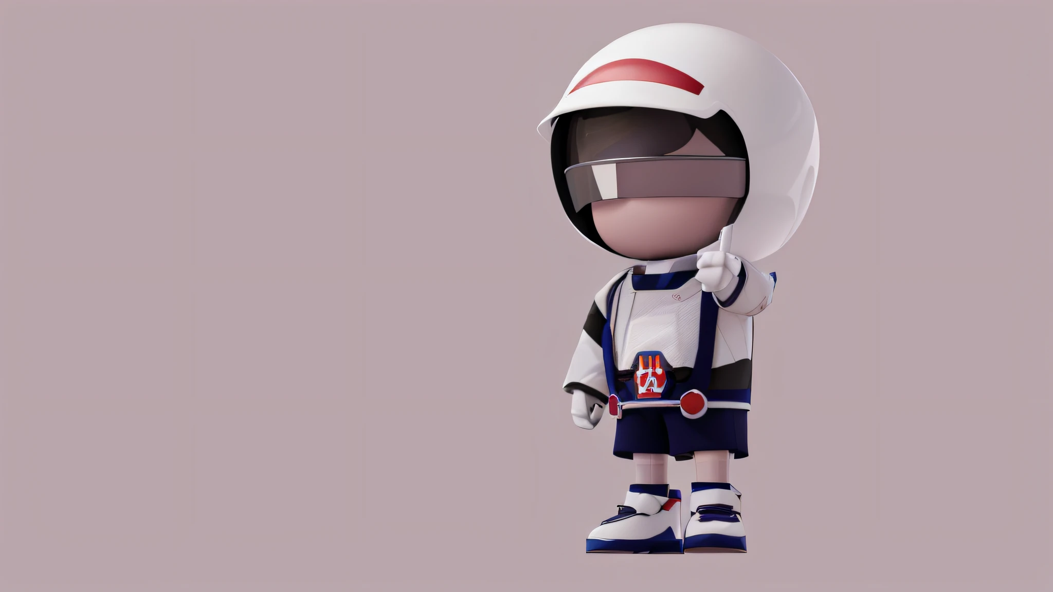 Cartoon character of man in helmet and baseball uniform, space suit, 3d model of japanese mascot, cute 3 d rendering, popular japanese 3 d super detailed, 3 d character rendering, sintan rendering, 3d character, 3d character, 3d illustration, 3d illustration, anime style 3d, 3d rendering stylized