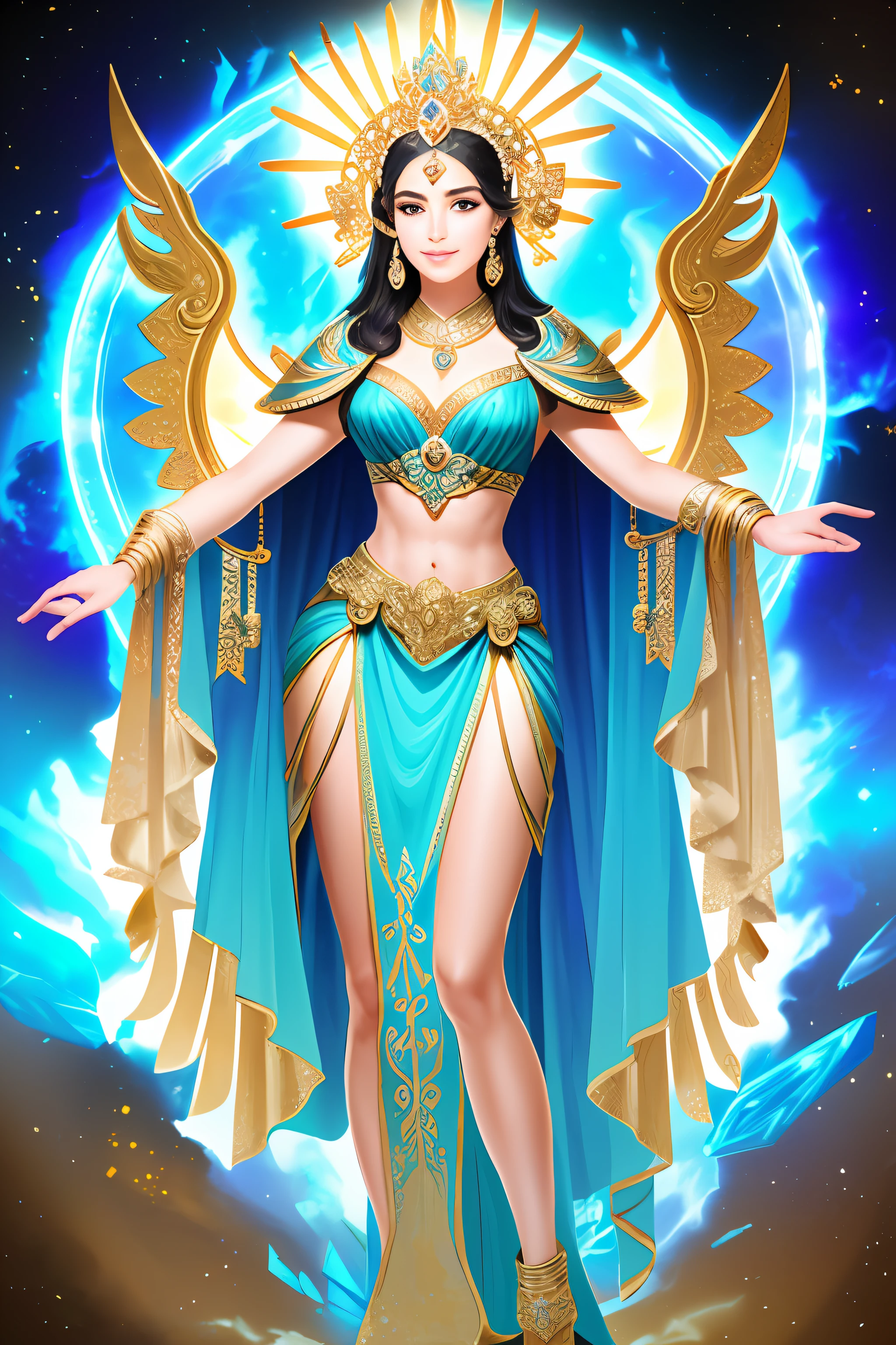 Female Goddess Universe Crystal