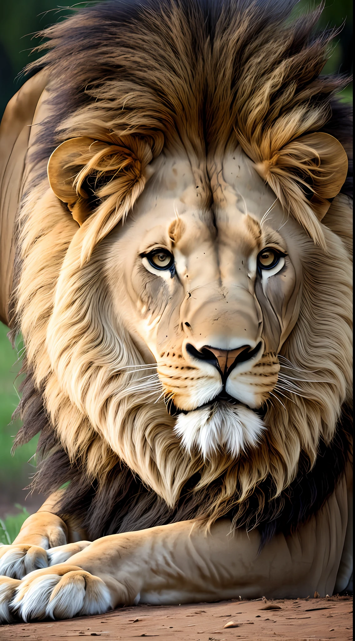 lion in a savannah, imposing, high resolution, realistic, FHD, 3:2 --auto --s2