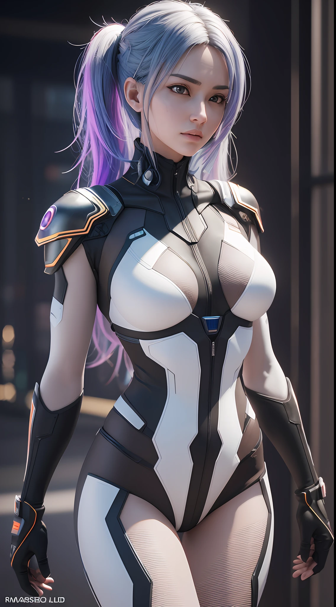 ((Best Quality)), ((Masterpiece)), (Detailed: 1.4), 3D, An Image of a Cyberpunk Woman,HDR (High Dynamic Range),Ray Tracing,NVIDIA RTX,Super-Resolution,Unreal 5,Subsurface Scattering, PBR Texture, Post-processing, Anisotropic Filtering, Depth of Field, Maximum Clarity and Sharpness, Multilayer Textures, Albedo and Specular Maps, Surface Shading, Accurate Simulation of Light-Material Interaction, Perfect Proportions, Octane Render, Two-Tone Lighting, Wide Aperture,Low ISO,White Balance,Rule of Thirds,8K RAW, --auto --s2