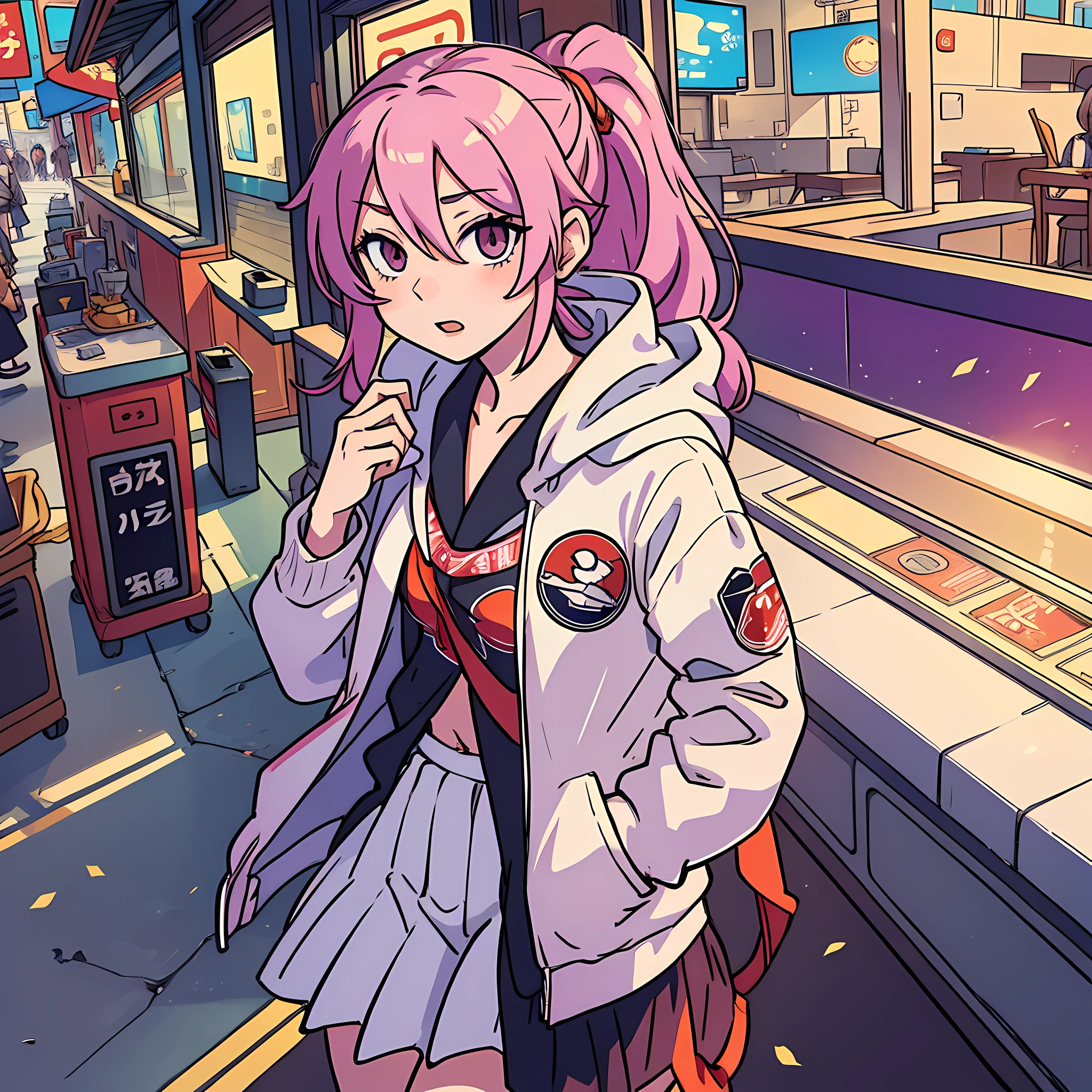 Makes an anime girl in the style of Midari Ikishima